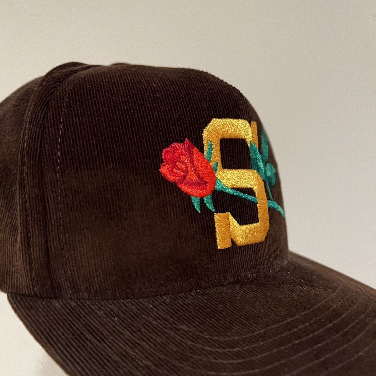 Supreme Supreme Rose S Logo SnapBack Brown Size ONE SIZE - 8 Thumbnail
