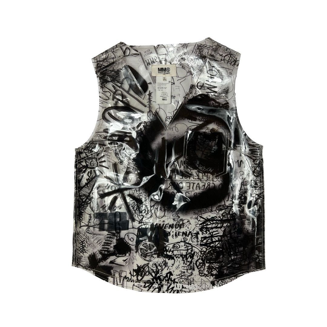 MM6 MM6 SS18 graffiti vest Size XS / US 0-2 / IT 36-38 - 1 Thumbnail
