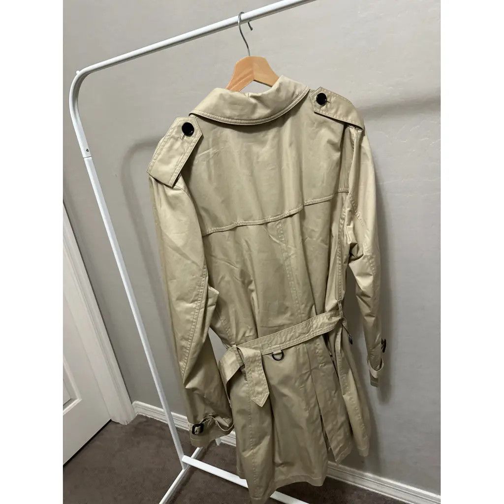 Burberry o1w1db10824 Wool Trench Coat in Stone Size US L / EU 52-54 / 3 - 2 Thumbnail