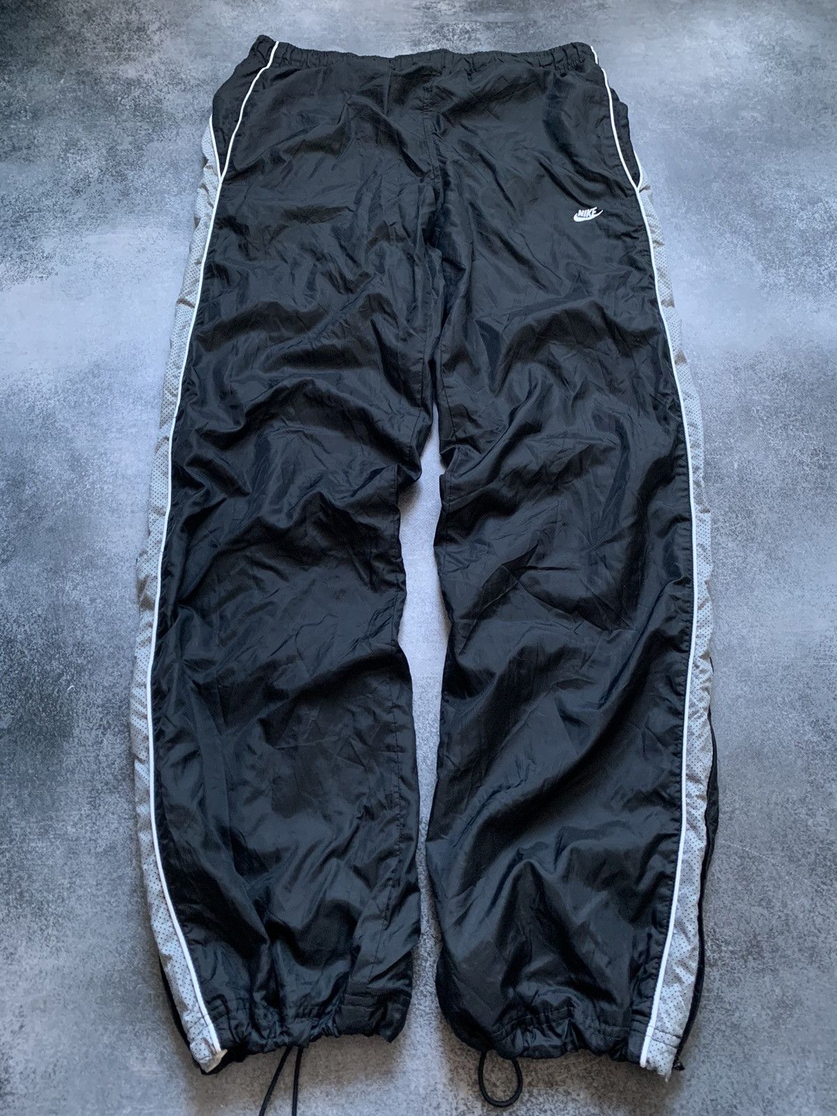 Nike × Vintage Vintage Nike Track Pants Drill Y2K style Swoosh Size US 31 - 2 Thumbnail