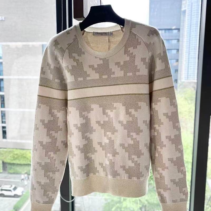 Dior Dior Houndstooth Cashmere Sweater Size 36 Size XS / US 0-2 / IT 36-38 - 1 Thumbnail