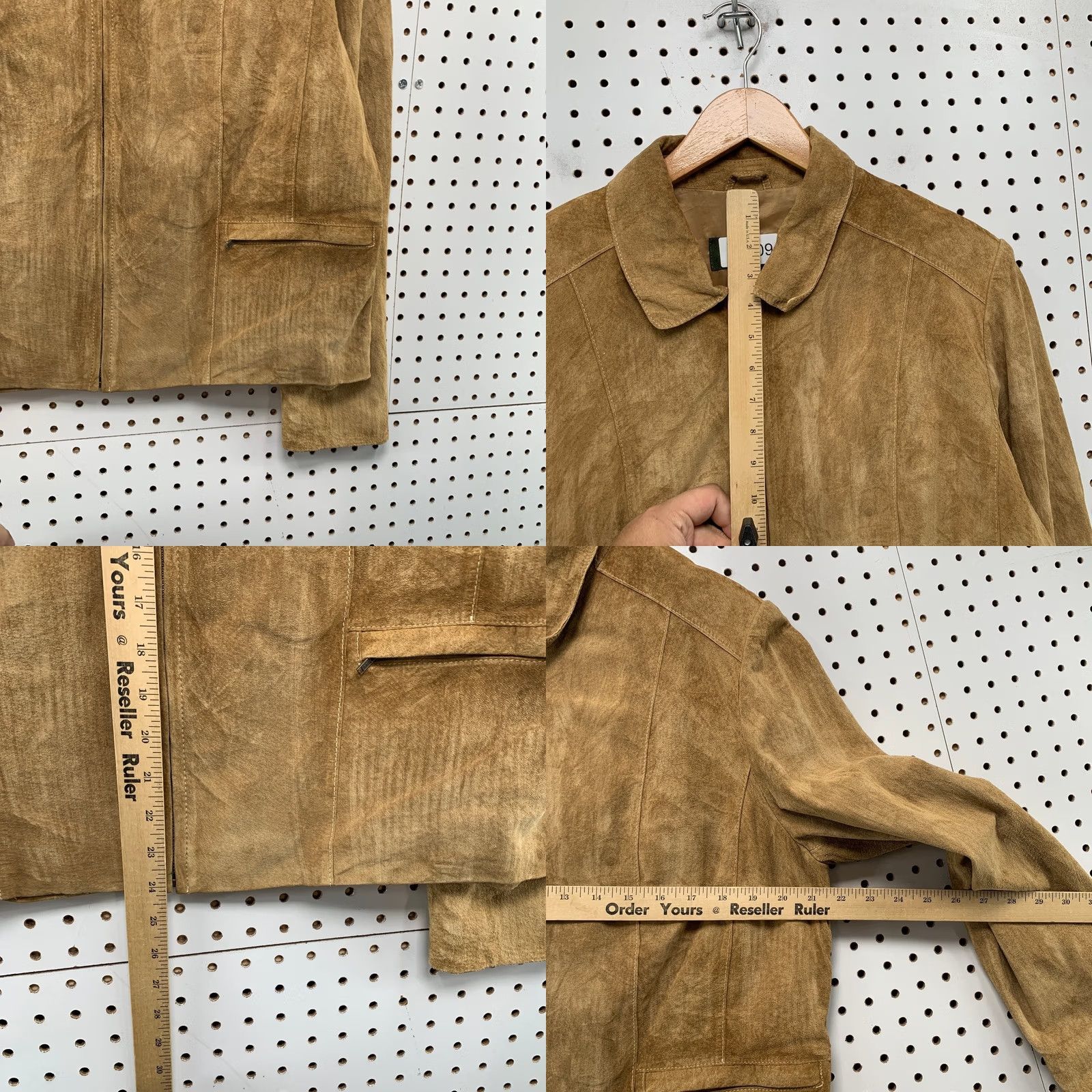 Eddie Bauer Eddie Bauer Suede Jacket Womens XL Brown Western Cowgirl Genuine Leather Bomber Jacket Size XL / US 12-14 / IT 48-50 - 8 Thumbnail