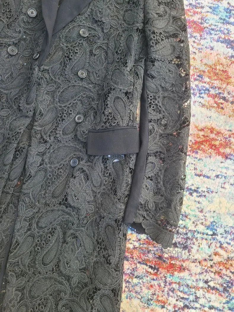 Ann Demeulemeester ann demeulemeester lace coat for men and women . Size US M / EU 48-50 / 2 - 7 Thumbnail