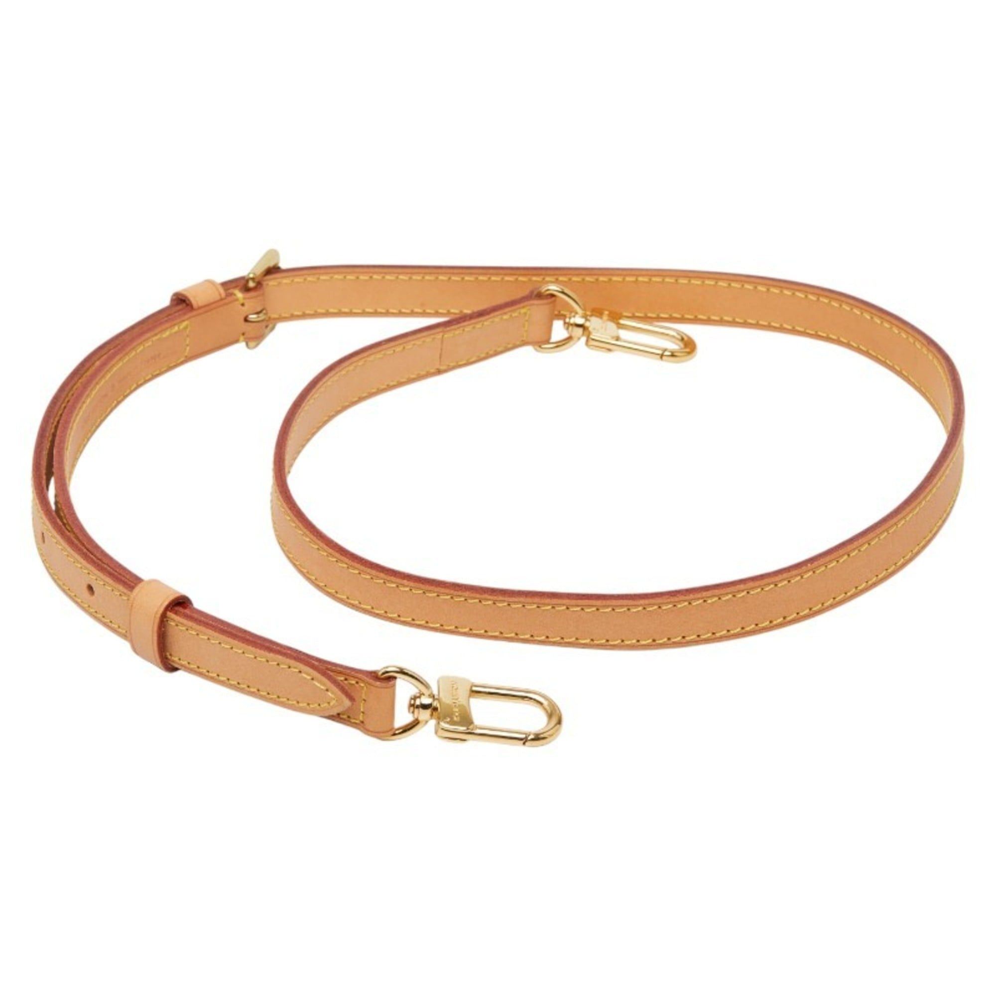 Louis Vuitton Louis Vuitton shoulder strap, beige leather, women's LOUIS VUITTON Size ONE SIZE - 1 Thumbnail