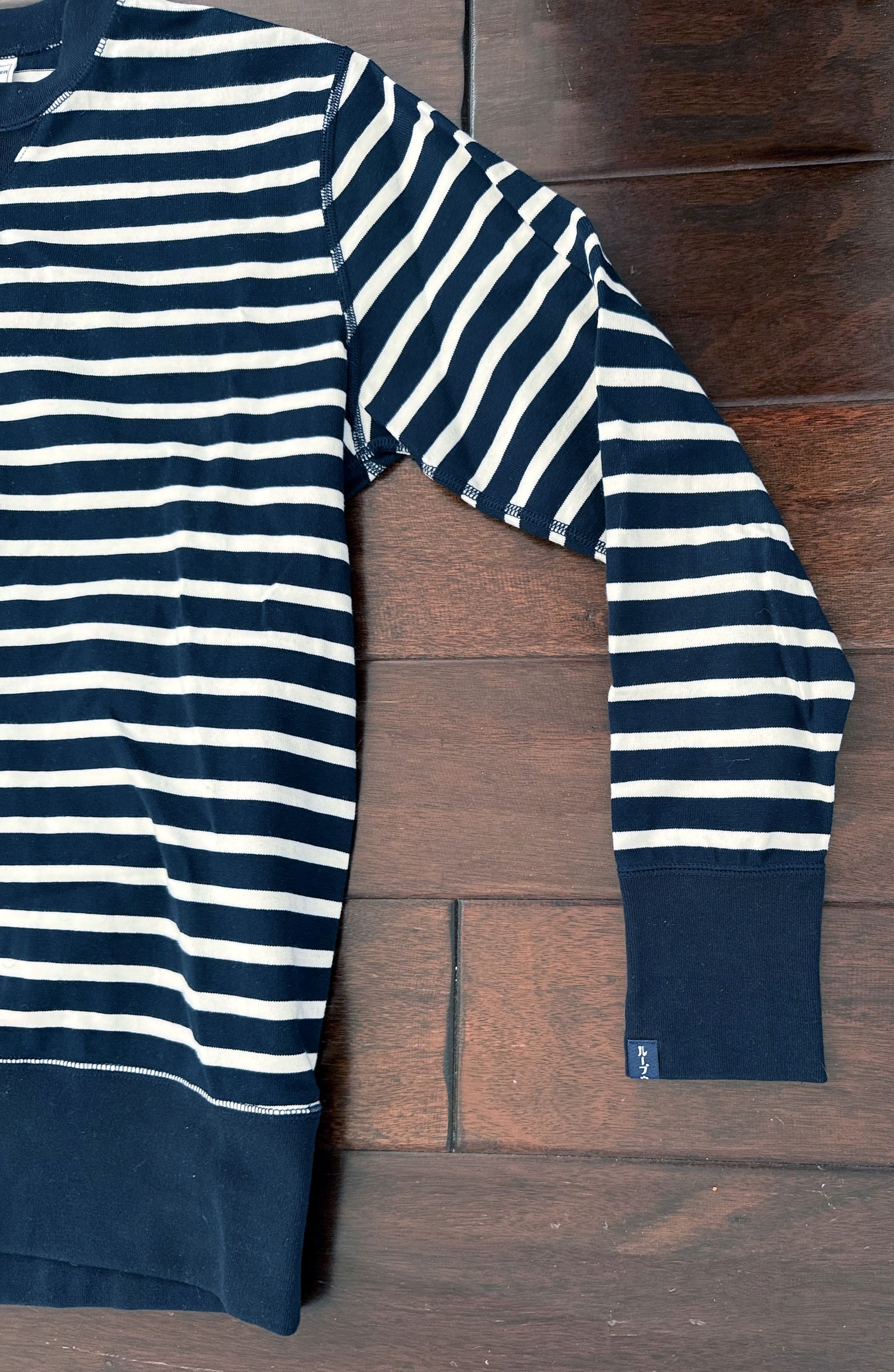 Loopwheeler Loopwheeler Striped Knit Sweatshirt Shirt JAPAN Authentic Size US M / EU 48-50 / 2 - 9 Thumbnail