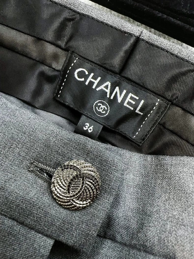 Chanel Chanel 22c black suit trousers Size 24" / US 00 / IT 34 - 4 Thumbnail