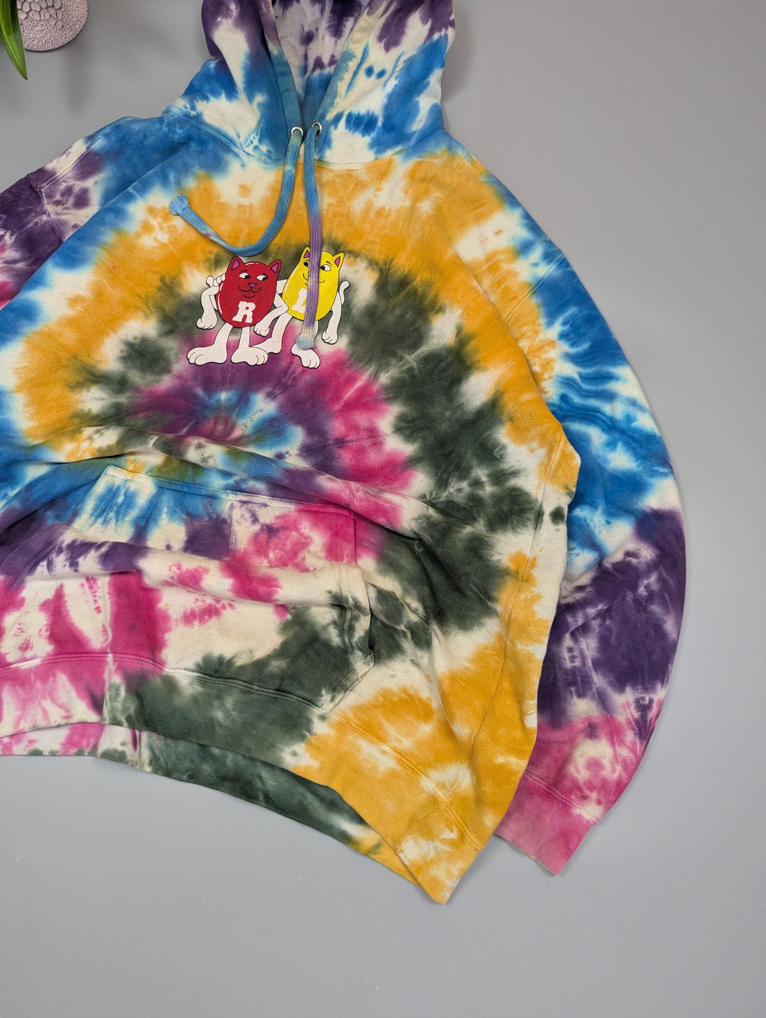 RIPNDIP RipNDip Tie Dye Hoodie – Lord Nermal Graphic Streetwear Size US L / EU 52-54 / 3 - 6 Thumbnail