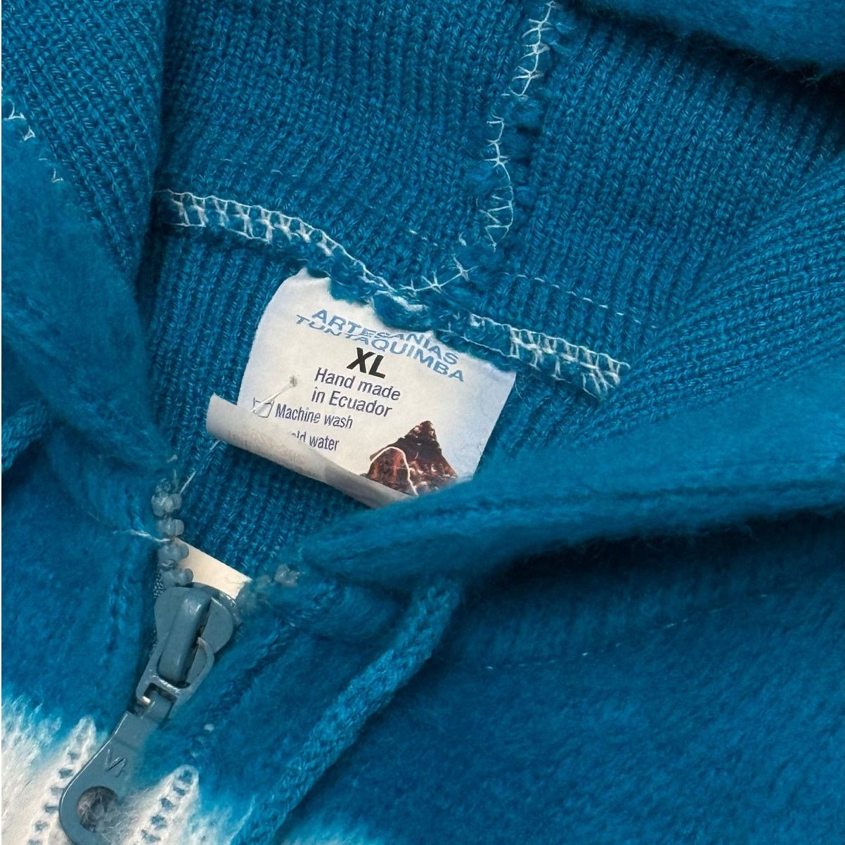 Handmade Nightmare Before Christmas Jack Skellington Wool Blue Jacket Size US XL / EU 56 / 4 - 2 Thumbnail
