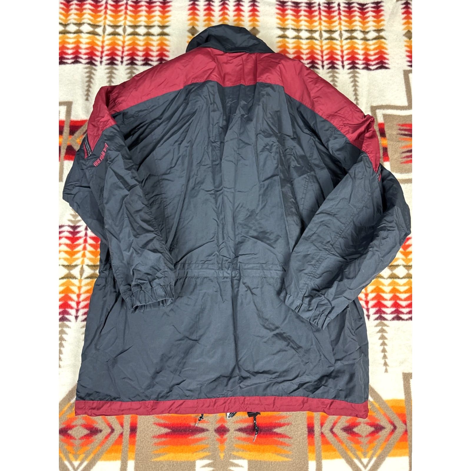 Obermeyer VINTAGE Obermeyer Ski Jacket Mens Long Sz L Black Maroon Parka Skiing Long Jacket Mens Black Maroon Size US L / EU 52-54 / 3 - 3 Thumbnail