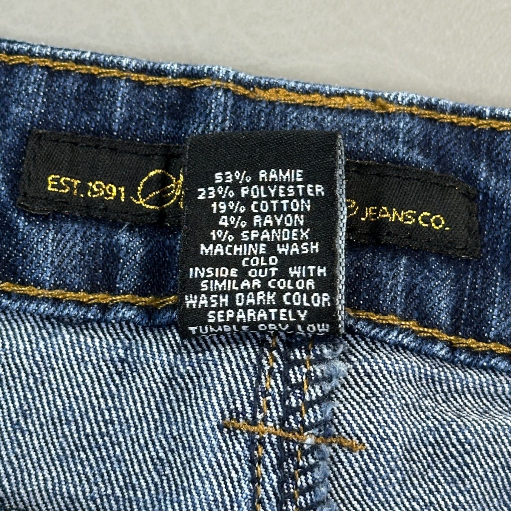 Southpole VINTAGE Southpole Jeans Women's 11 30x31 Dark Wash Mid Rise Stretch Studded Pocket Y2K Jeans Womens Regular 5-Pocket Denim Blue Size 32" / US 10 / IT 46 - 7 Thumbnail