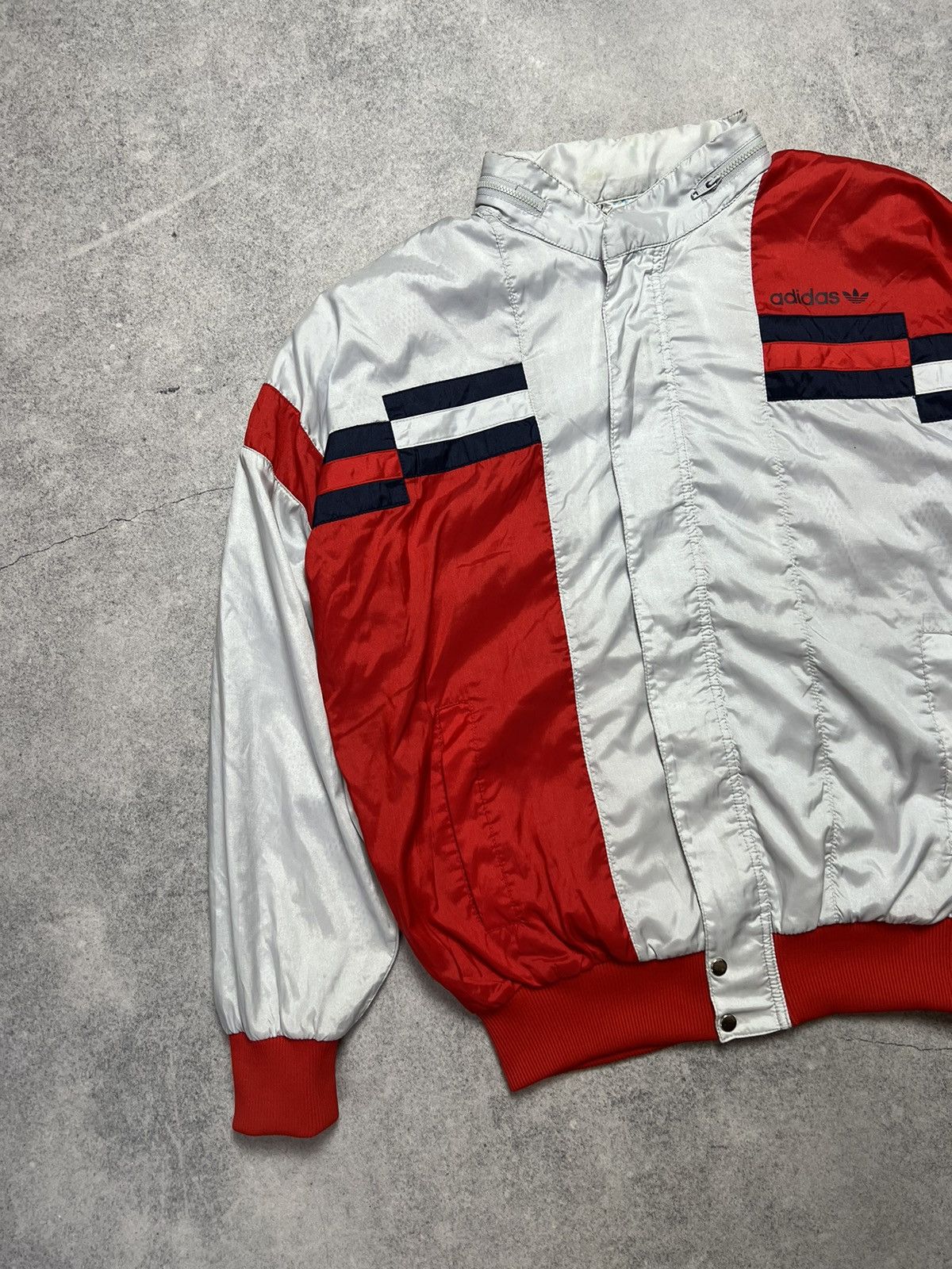 Vintage Vintage 90s Adidas Retro Nylon Track Suit Drill Y2K Jacket Size US S / EU 44-46 / 1 - 2 Thumbnail