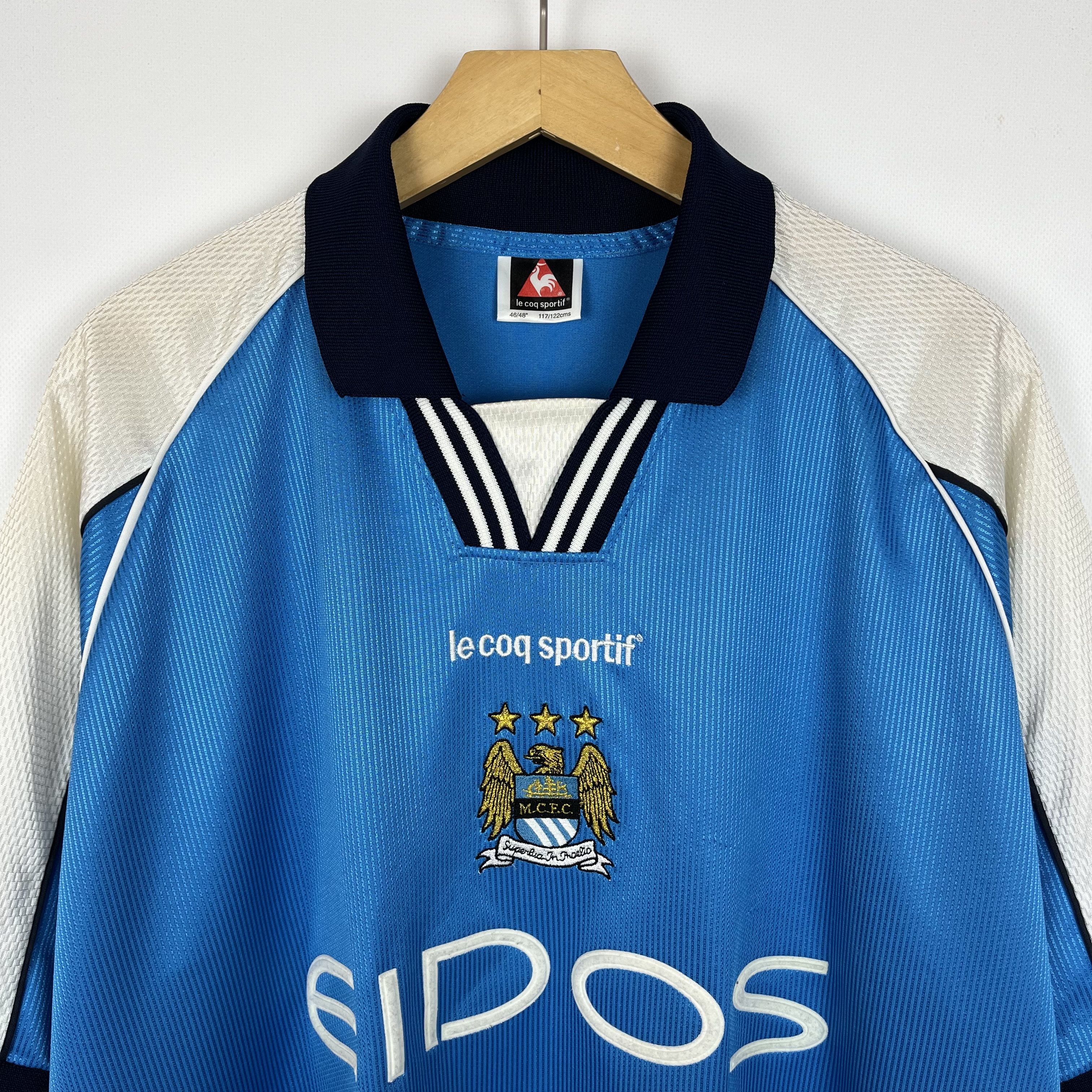 Le Coq Sportif Vintage Manchester City Le Coq Sportif Home Jersey 1999/2001 Size US XL / EU 56 / 4 - 6 Thumbnail