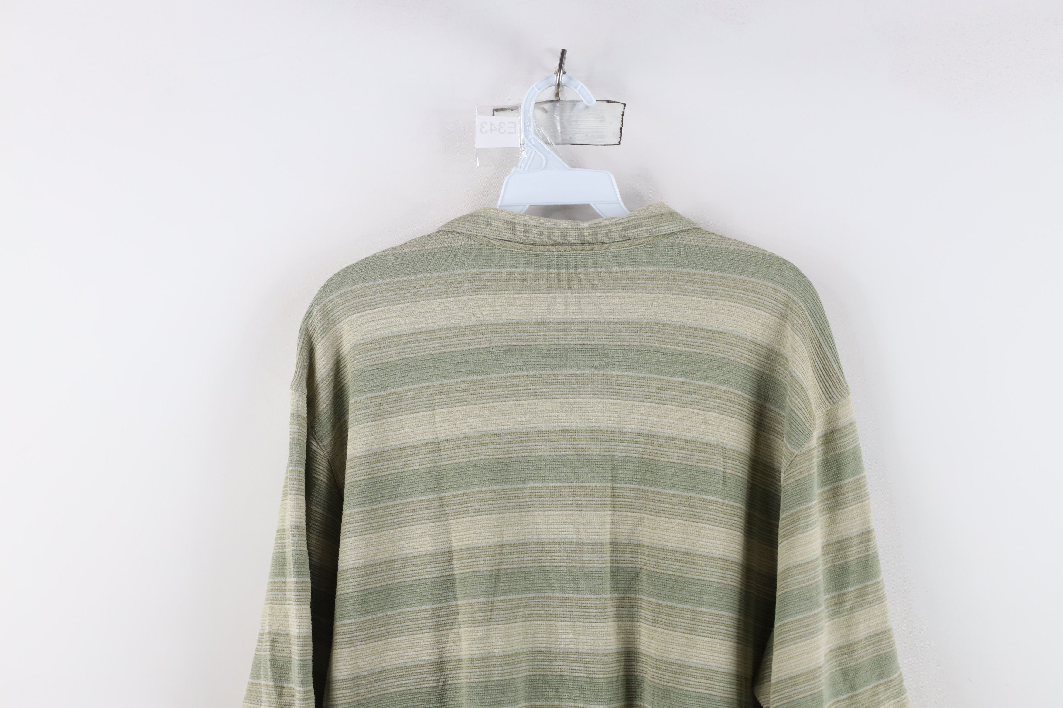 Tommy Bahama Vintage Tommy Bahama Striped Looped Collar Knit Polo Shirt Size US L / EU 52-54 / 3 - 12 Thumbnail