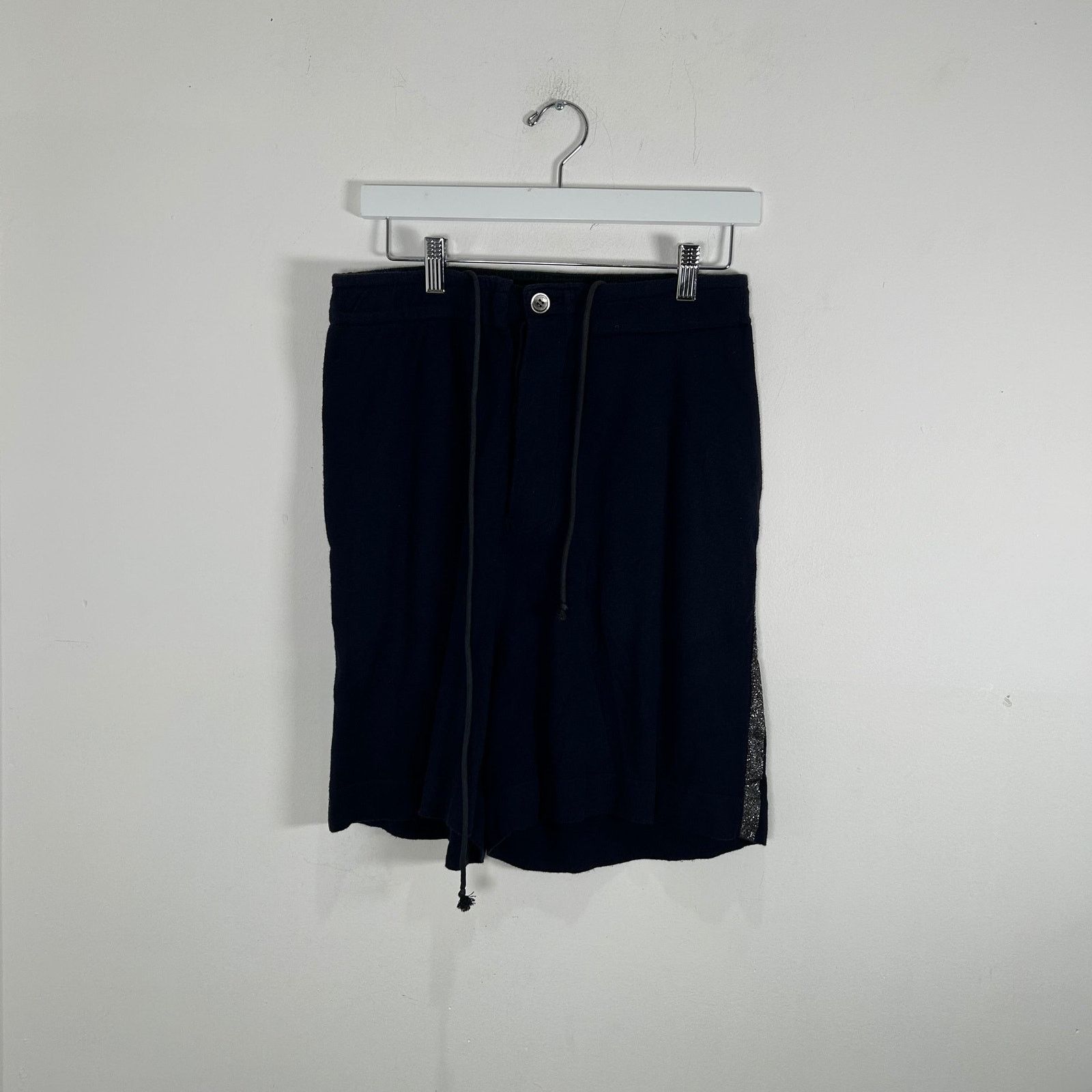 Sacai Sacai Navy Sparkle Stripe Shorts Size M Size US 32 / EU 48 - 1 Thumbnail