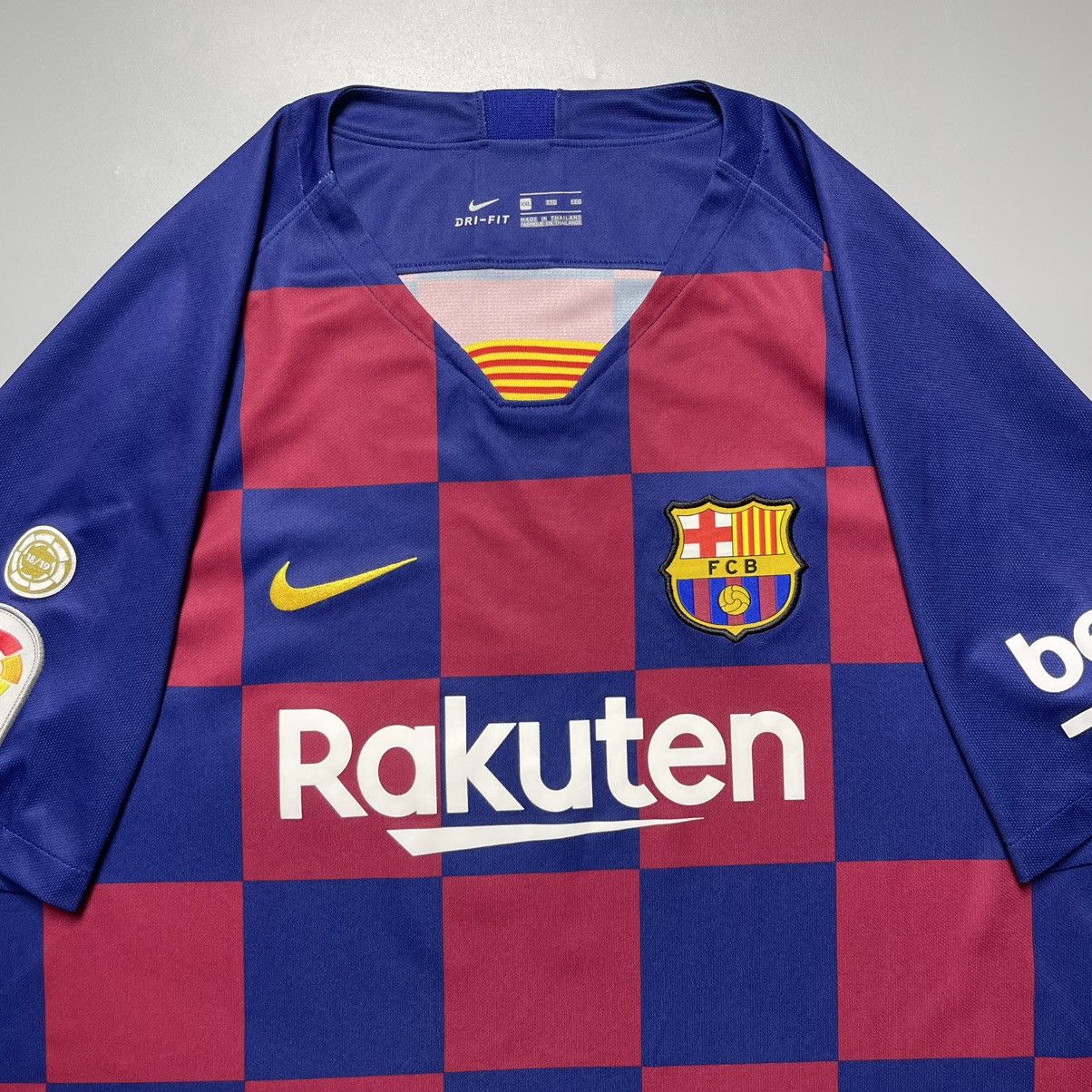 Vintage BARCELONA NIKE 2019/2020 FOOTBALL HOME JERSEY #10 MESSI Size US XXL / EU 58 / 5 - 4 Thumbnail