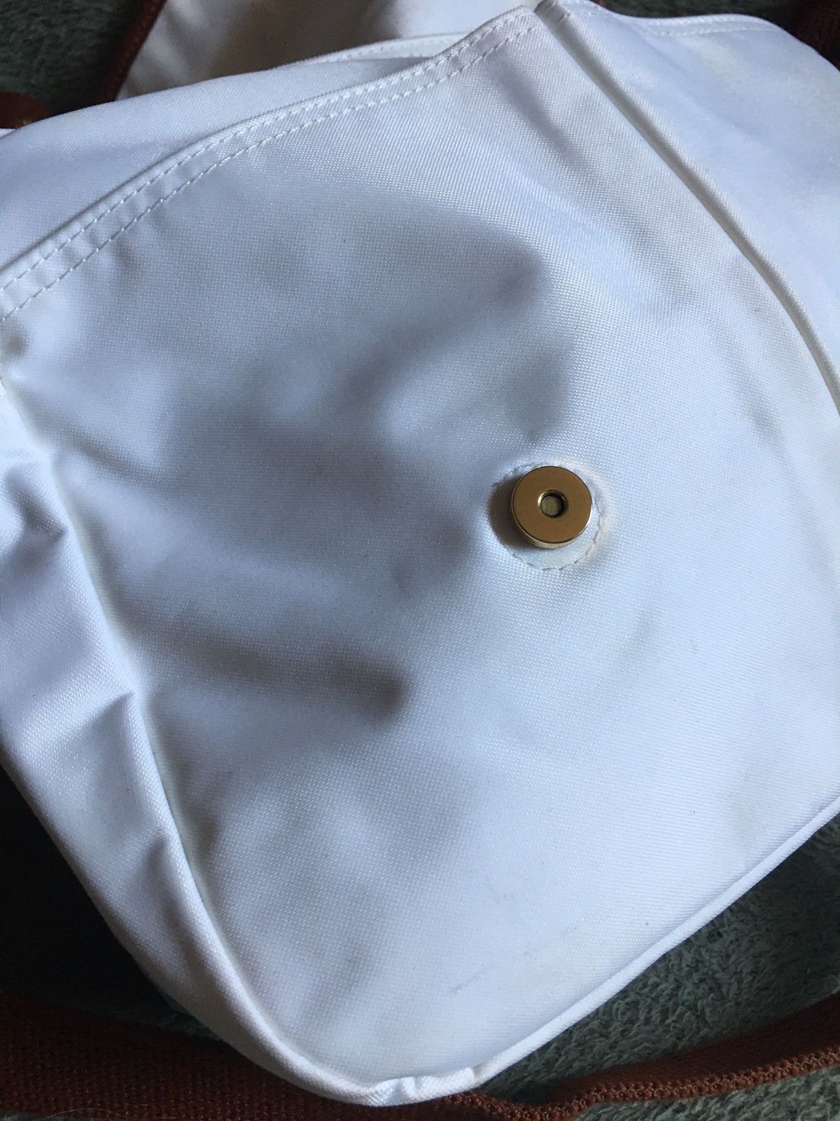 Longchamp Longchamp Vintage White Shoulder Messenger Bag Size ONE SIZE - 14 Thumbnail