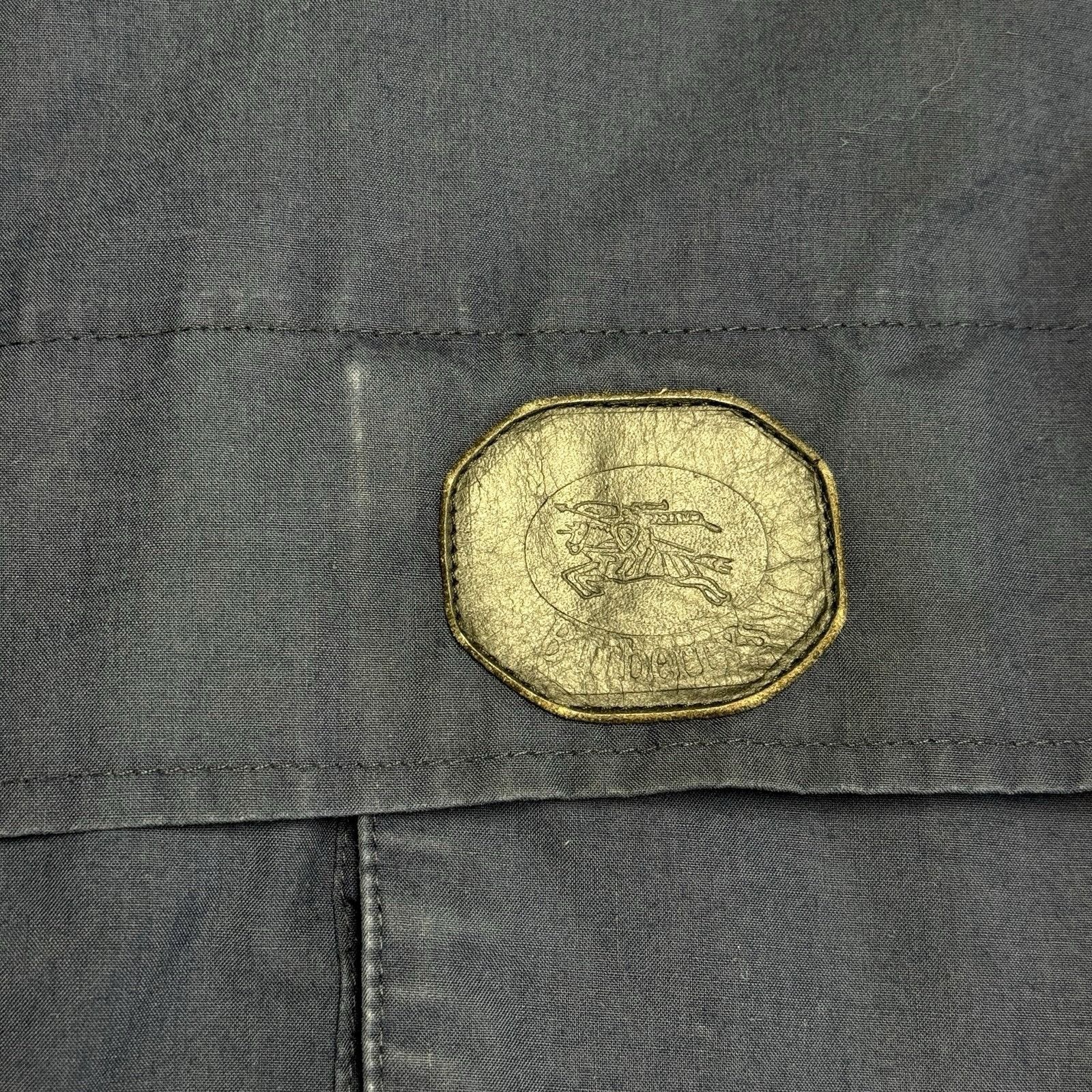 Burberry Vintage Burberry Jacket Mens Large 24x28 Blue Hide a Hood En Size L / US 10 / IT 46 - 8 Thumbnail