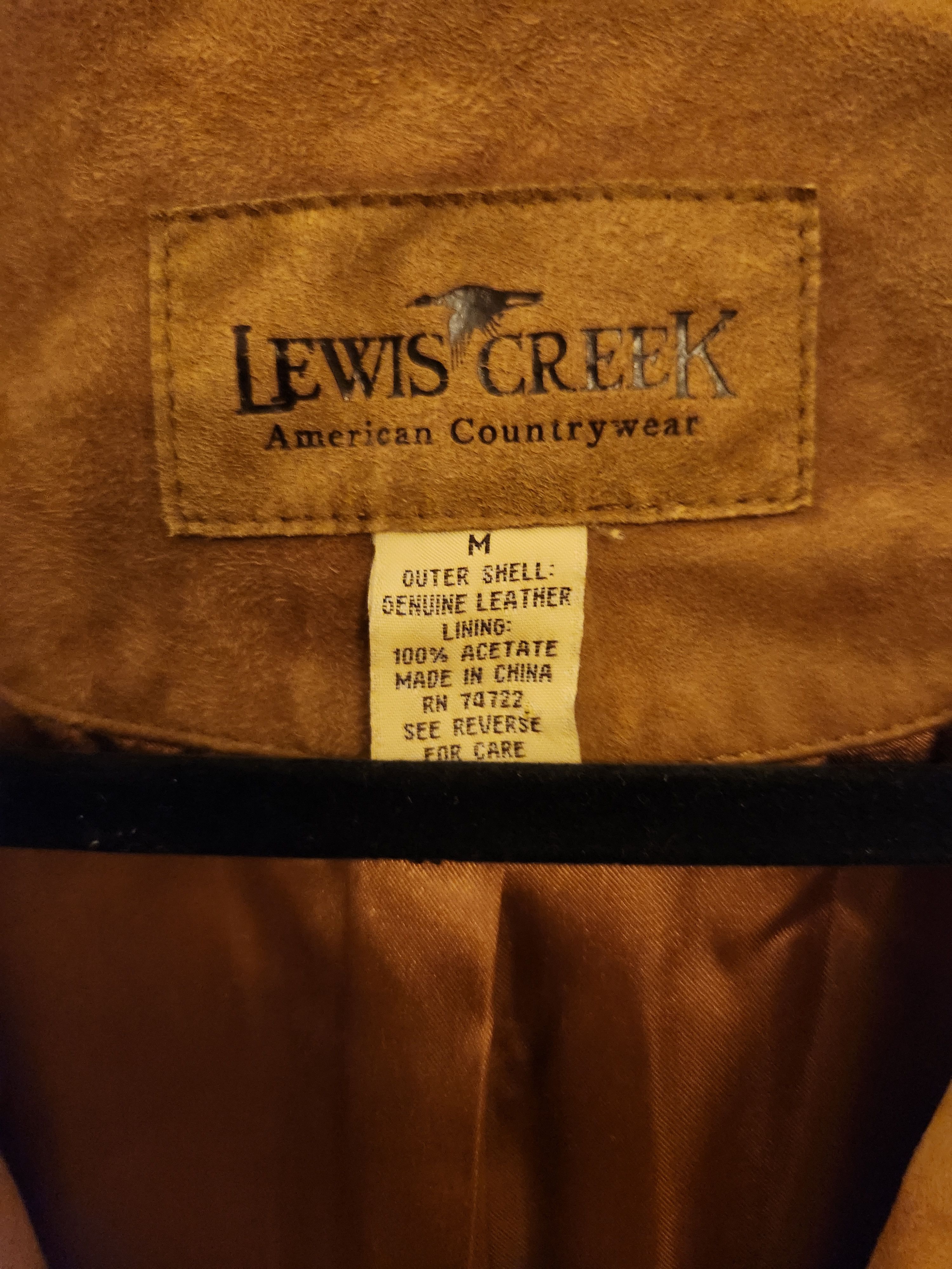 Genuine Leather Lewis Creek Men's 100% Sueded Leather Blazer Size US M / EU 48-50 / 2 - 3 Thumbnail