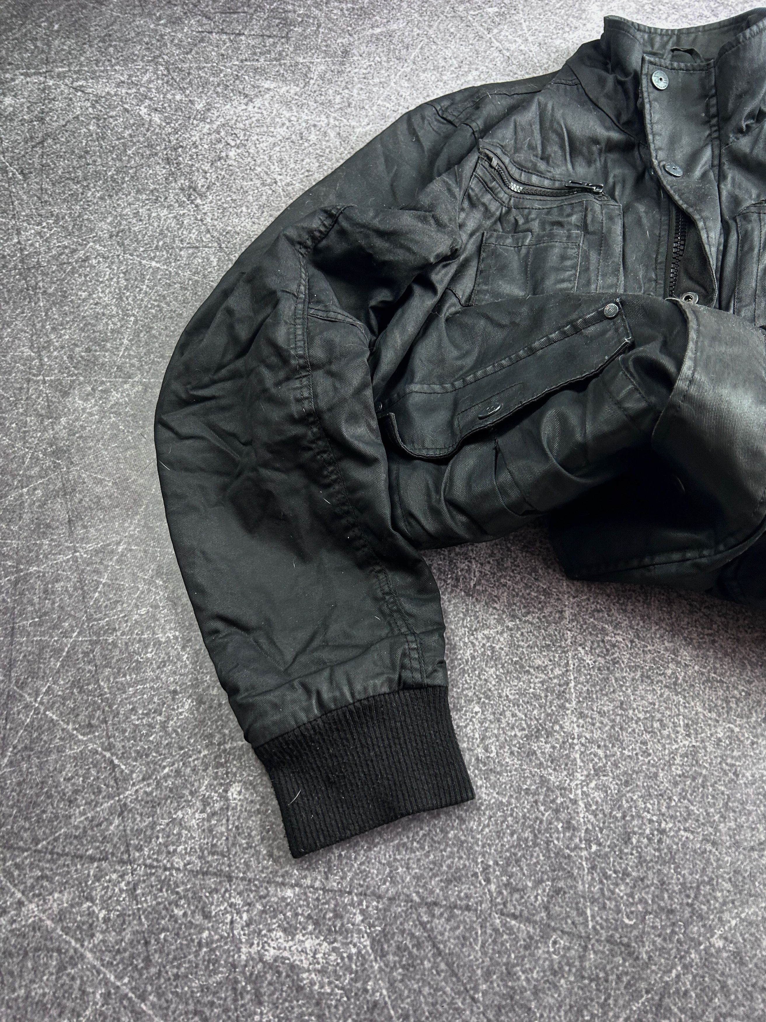 Other VTG Avant Garde Rick Owens Style Cargo WAX Bomber Jacket 90s Size US M / EU 48-50 / 2 - 2 Thumbnail