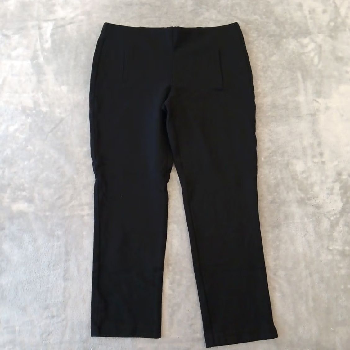 Vintage Chico'S Cropped Pants US Women 4 Size Black Pull On Stretch 30x24.5 Mid Rise Size 27" / US 4 / IT 40 - 2 Thumbnail