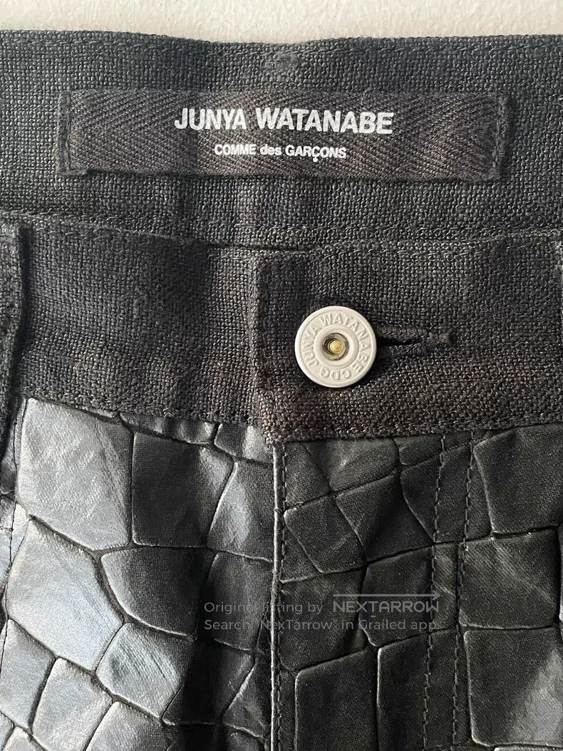 Junya Watanabe Junya Watanabe size S Snake print faux leather wide-leg pa Size US 27 - 2 Thumbnail