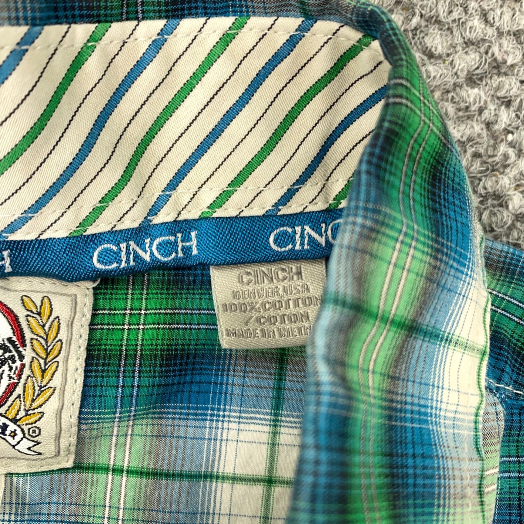 Vintage Cinch Shirt Mens XL Green Plaid Western Button-Up Long Sleeve Casual Stay Comfortable All Seasons Western Theme Mens XL Green Plaid Shirt Size US XL / EU 56 / 4 - 5 Thumbnail