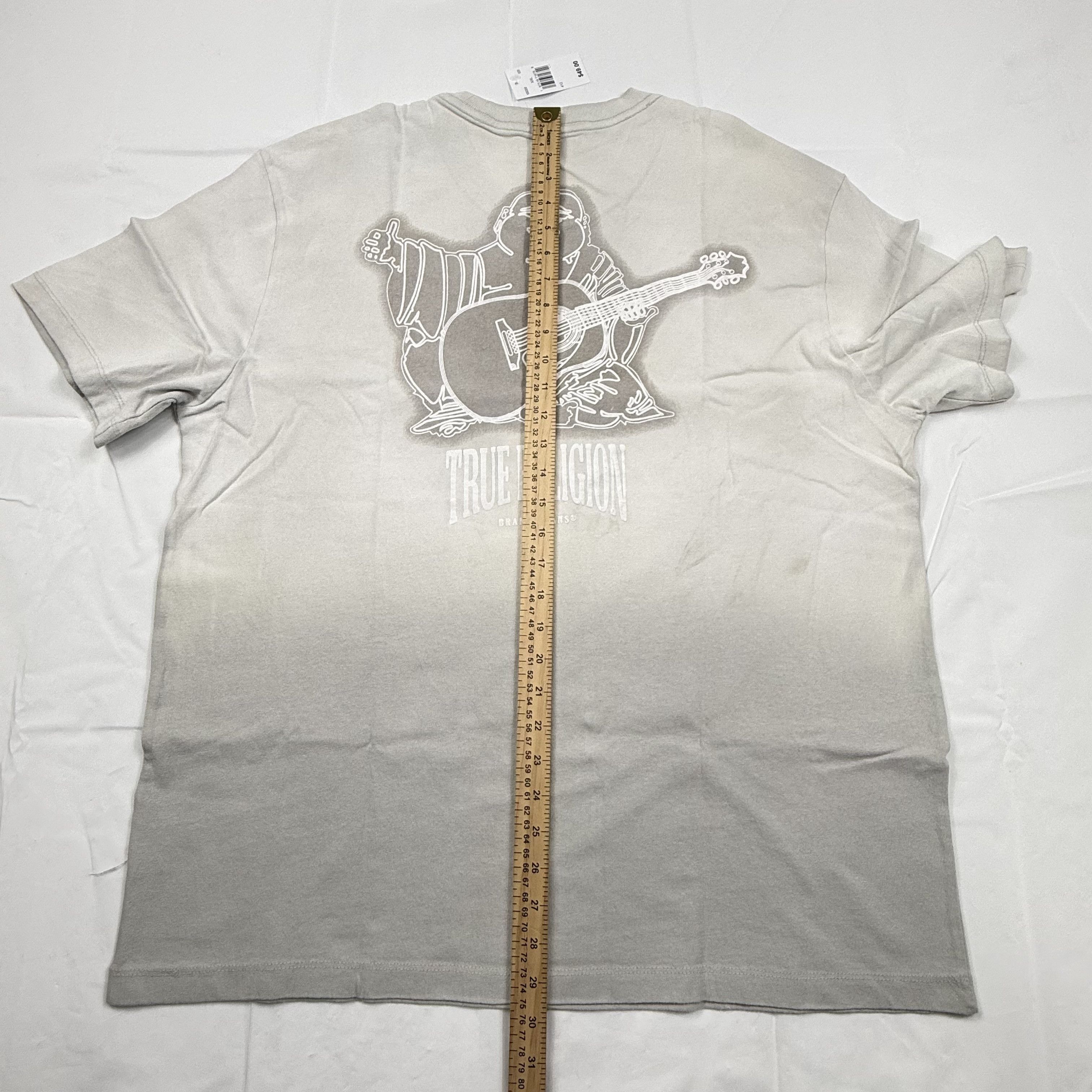 True Religion True Religion Ombre Dip Dye Buddha Guitar Graphic T-Shirt Size US XXL / EU 58 / 5 - 4 Thumbnail