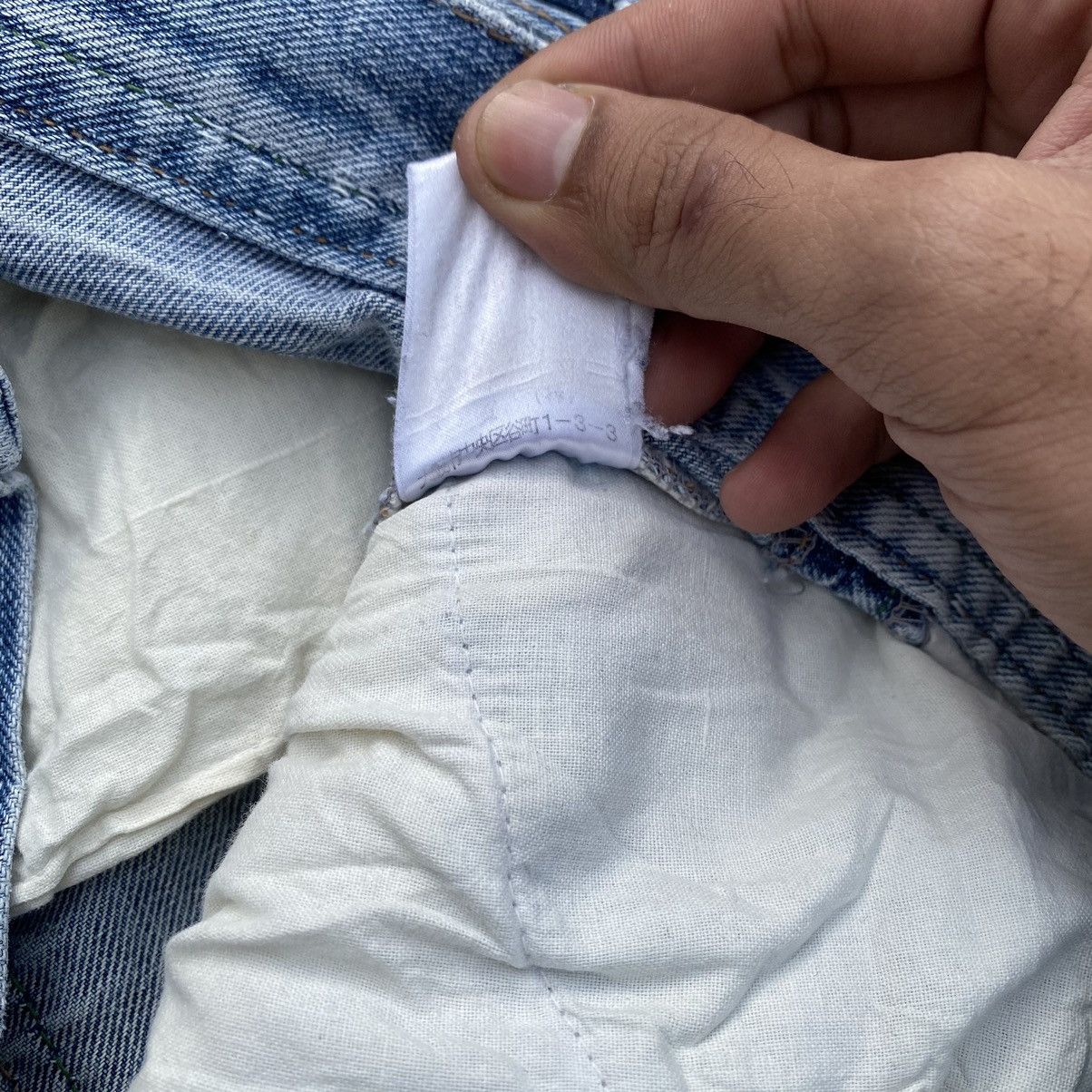 Japanese Brand Morgan Homme Y2K Archive Distressed Buttoned Denim Jeans Size 34" / US 12 / IT 48 - 22 Thumbnail