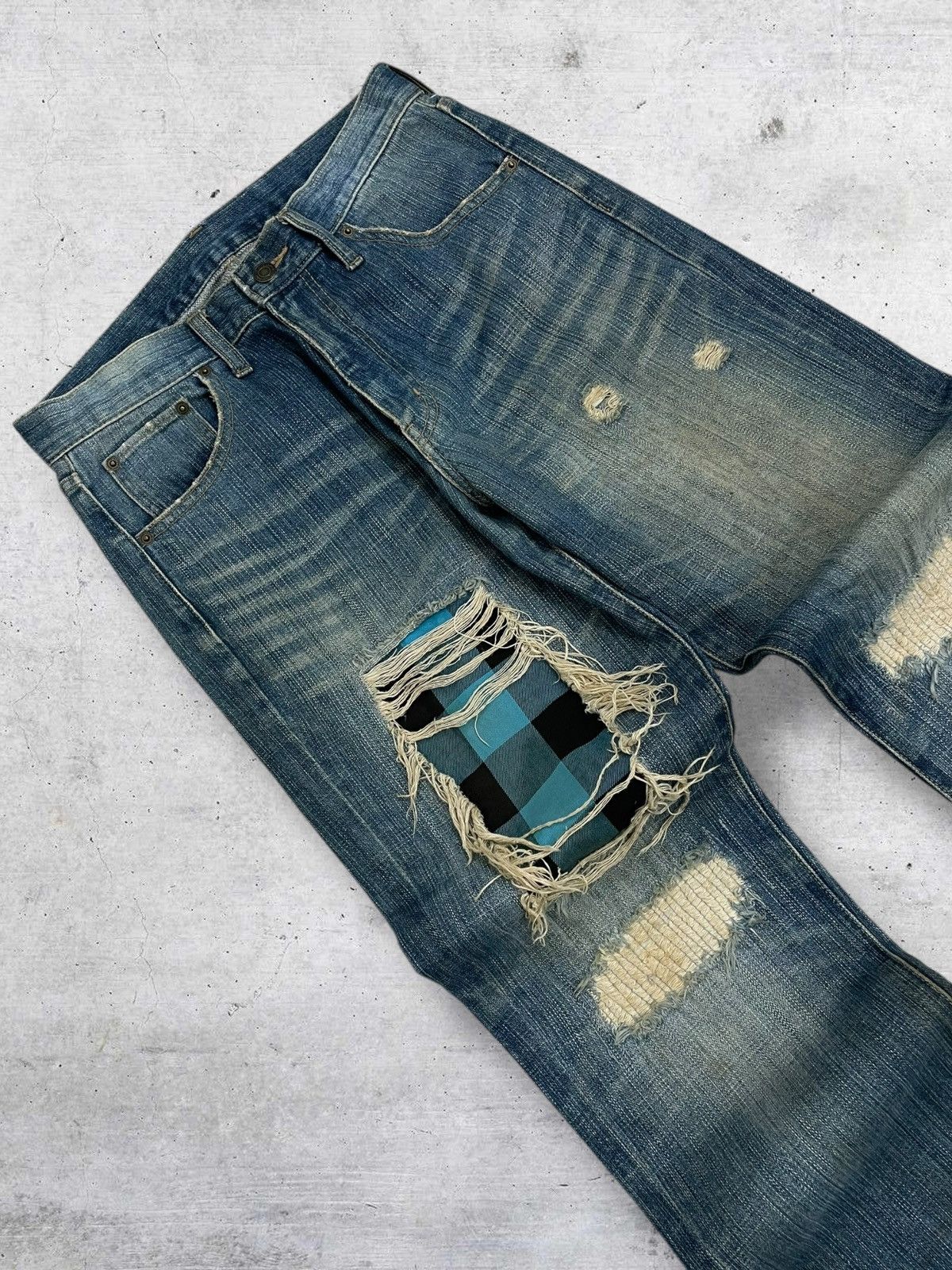 Hysteric Glamour NYLAUS JAPAN ICONIC GRUNGE RIPPED DISTRESSED 90S DESIGNER OG Size US 30 / EU 46 - 5 Thumbnail