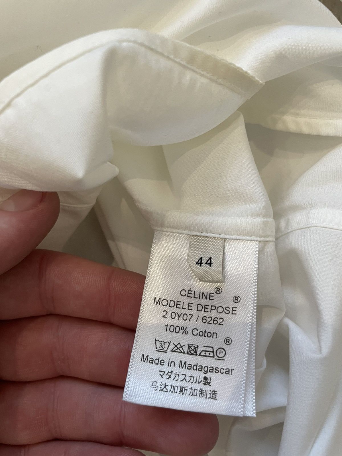 Celine Celine white shirt Size M / US 6-8 / IT 42-44 - 6 Thumbnail