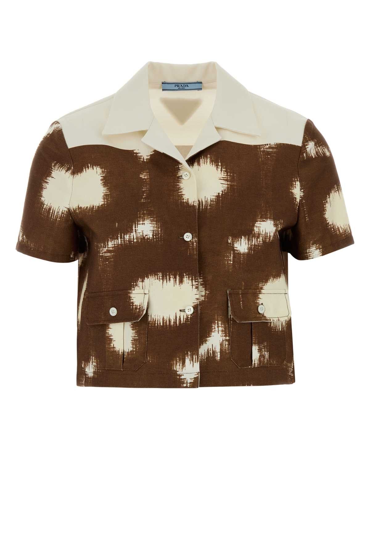 Prada Printed Cotton Shirt Size S / US 4 / IT 40 - 1 Thumbnail