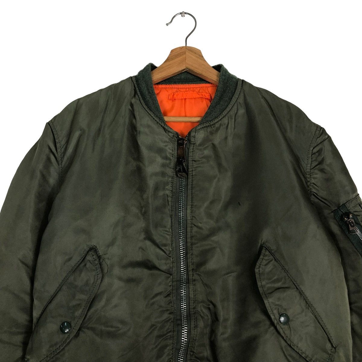 Alpha Industries 🔥RIOT RIOT VINTAGE BOMBER JACKET MA-1 USA BUZZ RICKSONS Size US M / EU 48-50 / 2 - 3 Thumbnail