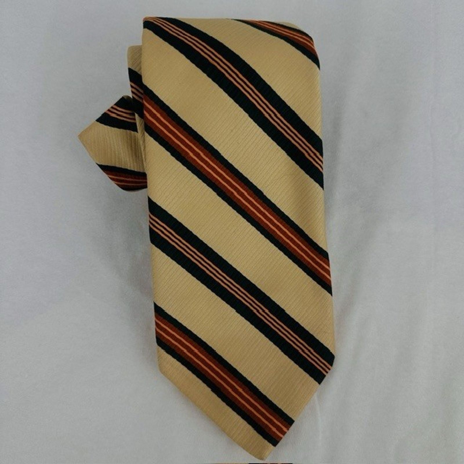 Other Johnny Carson Necktie Yellow w/Stripes 55" Grandpacore VTG Size ONE SIZE - 13 Thumbnail