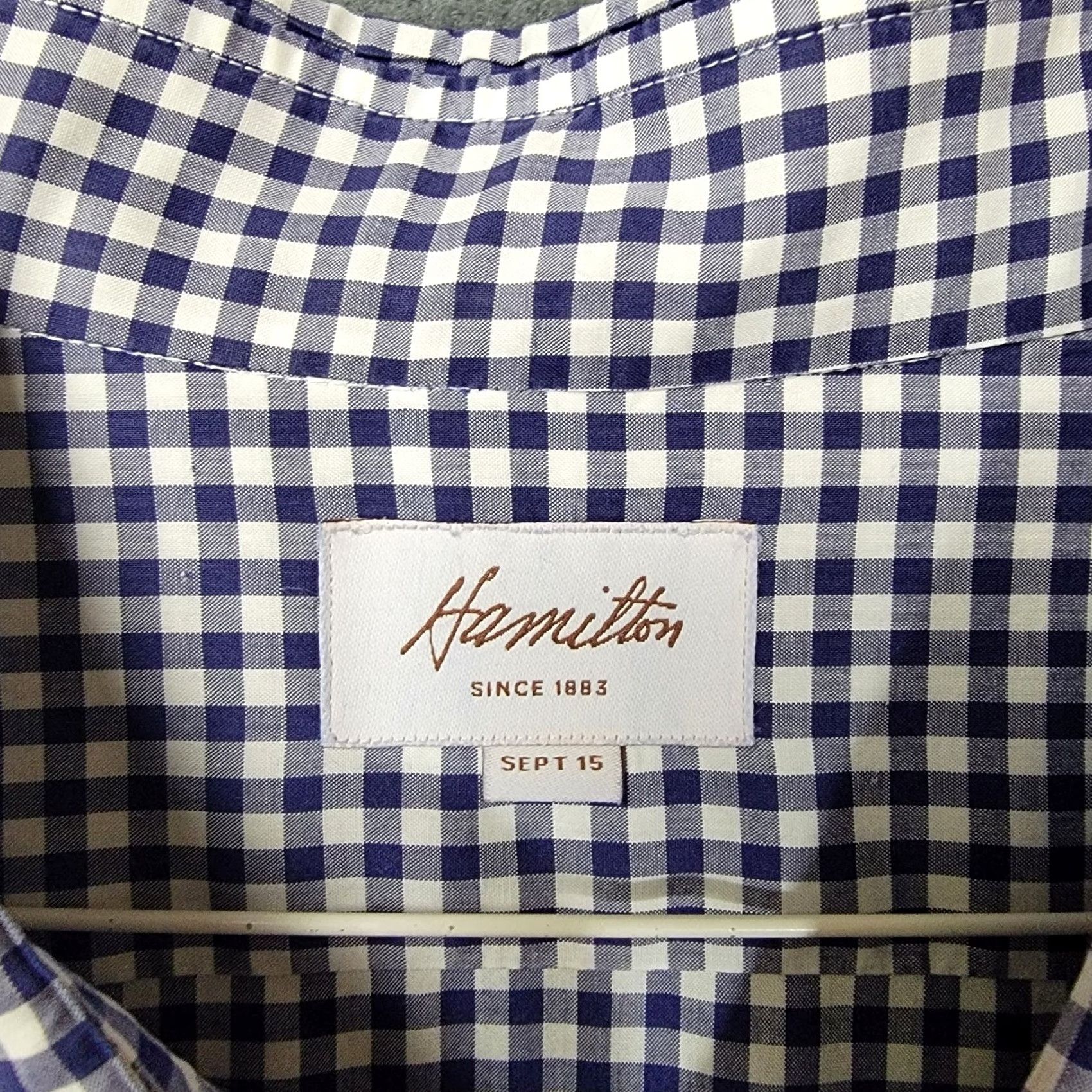 Hamilton Hamilton Shirt Co Button Shirt Mens 3XL Blue Long Sleeve Casual Shirt Size US XXL / EU 58 / 5 - 2 Thumbnail