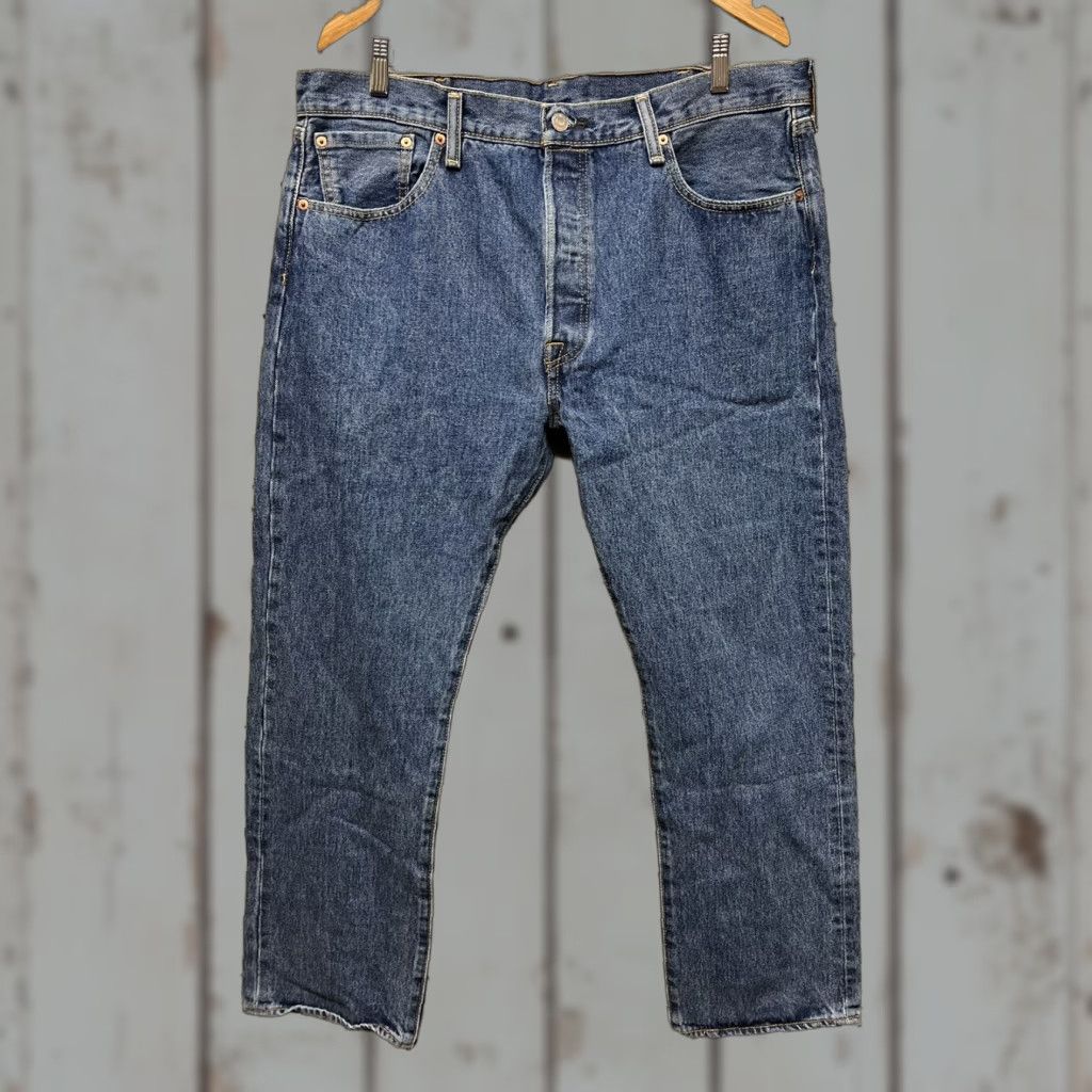 Levi's Levi's 501 Original Straight Jeans Mens 38x29 Medium Blue Denim Size US 38 / EU 54 - 1 Thumbnail