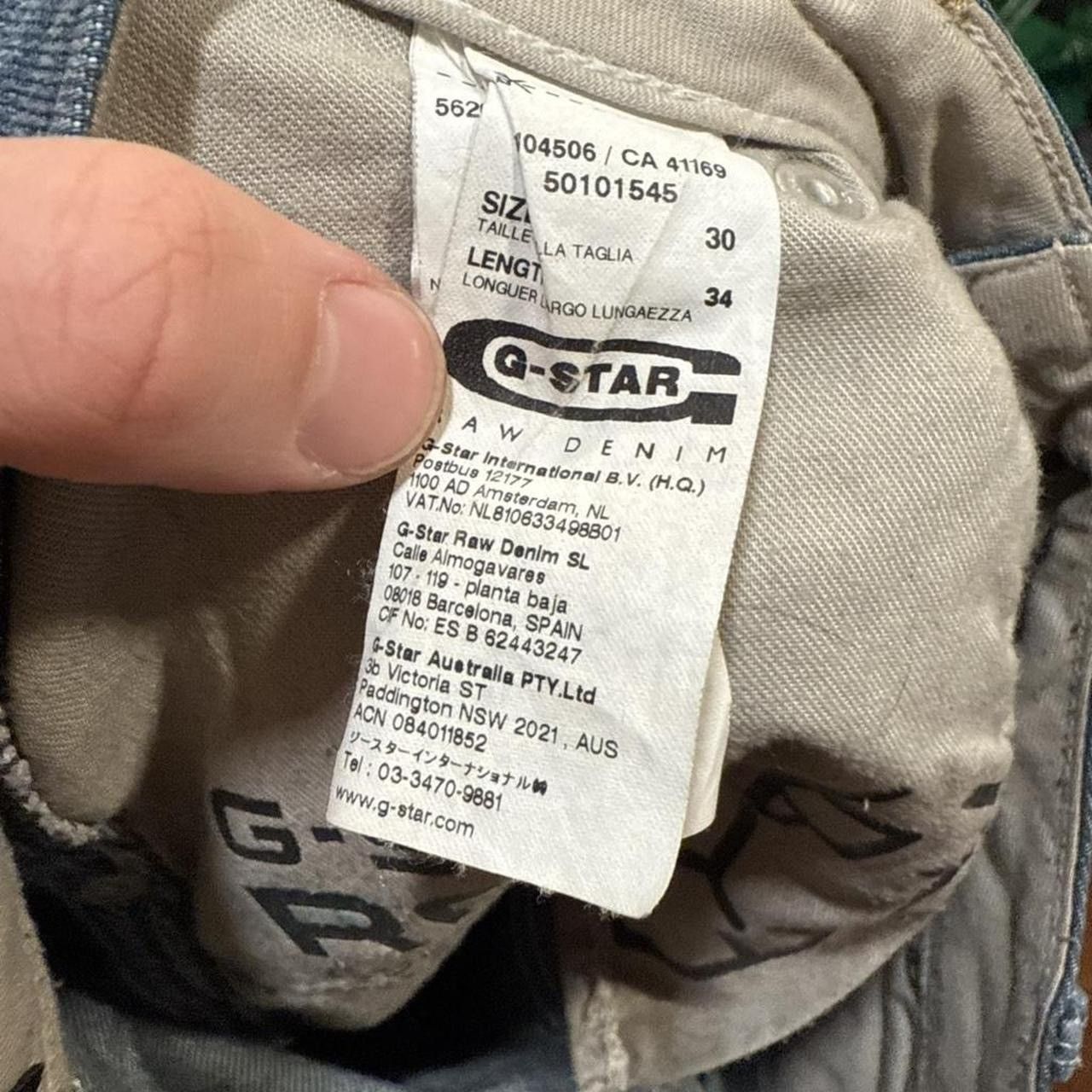 G-Star G Star Raw 96 Buckle Faded Skinny Tapered Low Rise Jeans Size US 30 / EU 46 - 5 Thumbnail