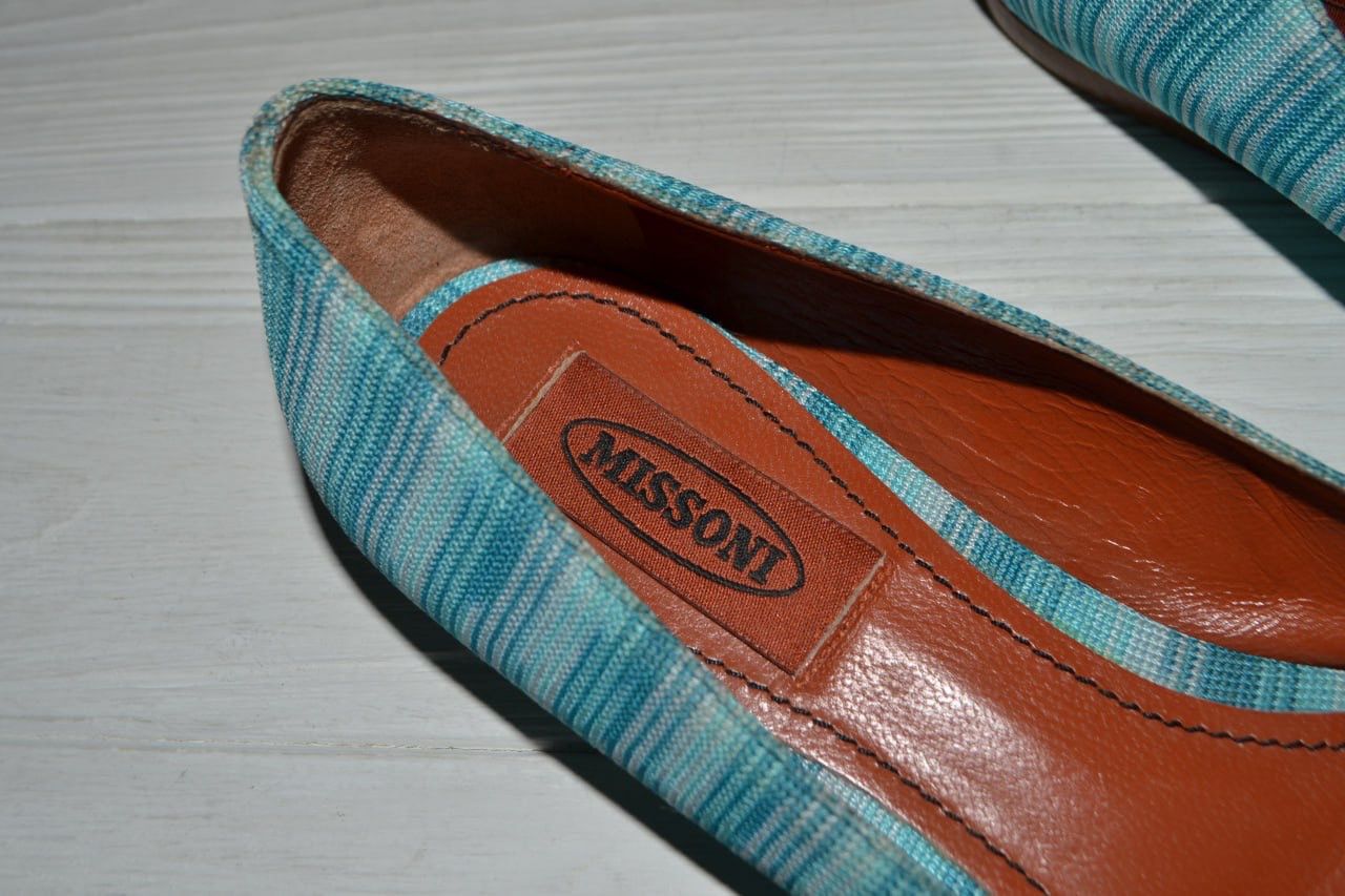 Missoni Missoni Knit Striped Classic Ballet Flat Shoe Size EUR 37 Size US 6 / IT 36 - 6 Thumbnail