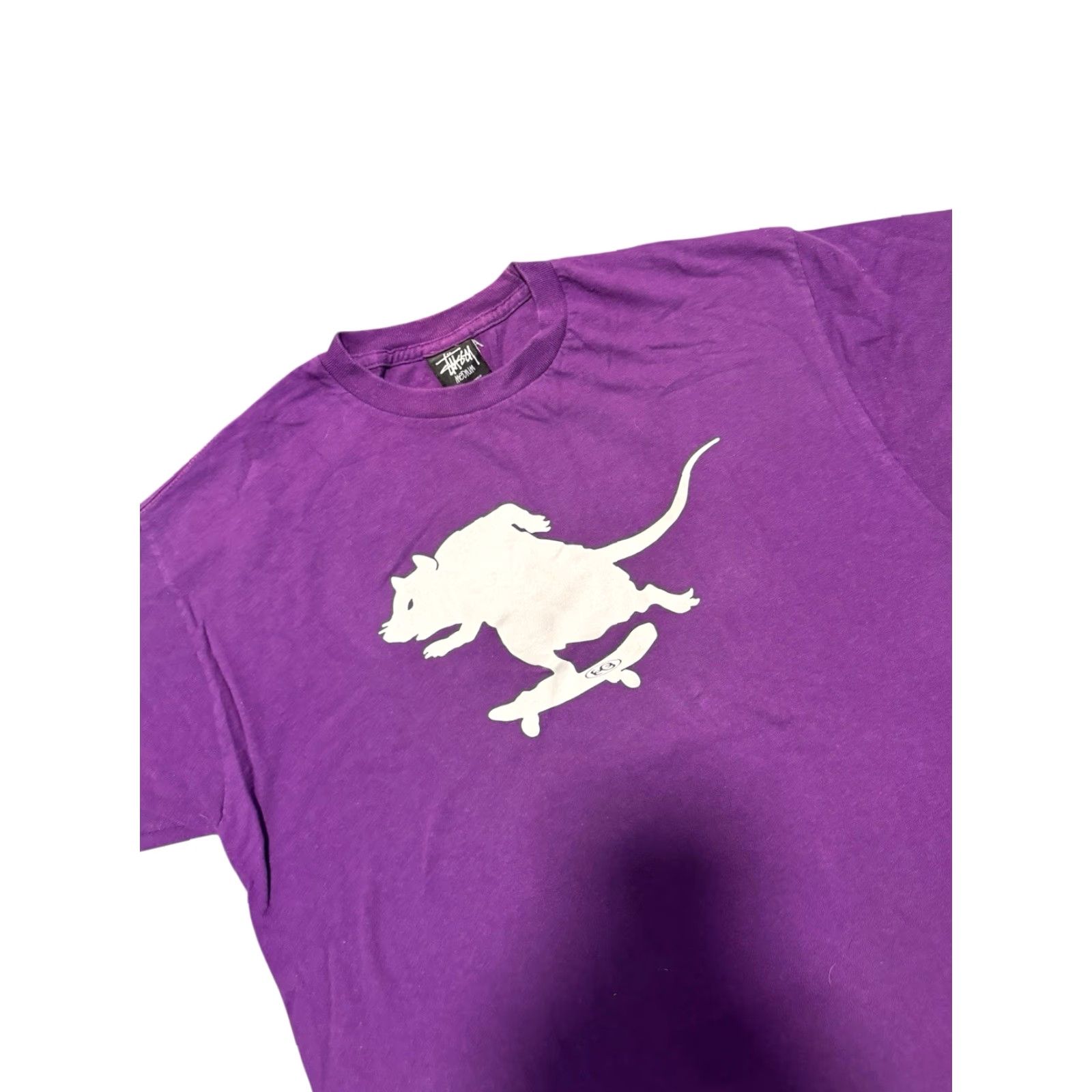 Vintage VINTAGE Stussy Rat Skateboarding Purple T-Shirt Tee Size Medium HTF RARE Mens Shirt Purple Rat Skateboarding Logo Cotton Crew Neck Long Sleeve Size US M / EU 48-50 / 2 - 6 Thumbnail