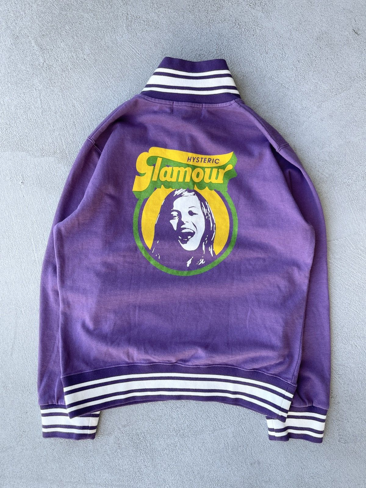 image of Steal! 2000S Hysteric Glamour Smiling Girl Purple Jacket, Men's (Size Small)