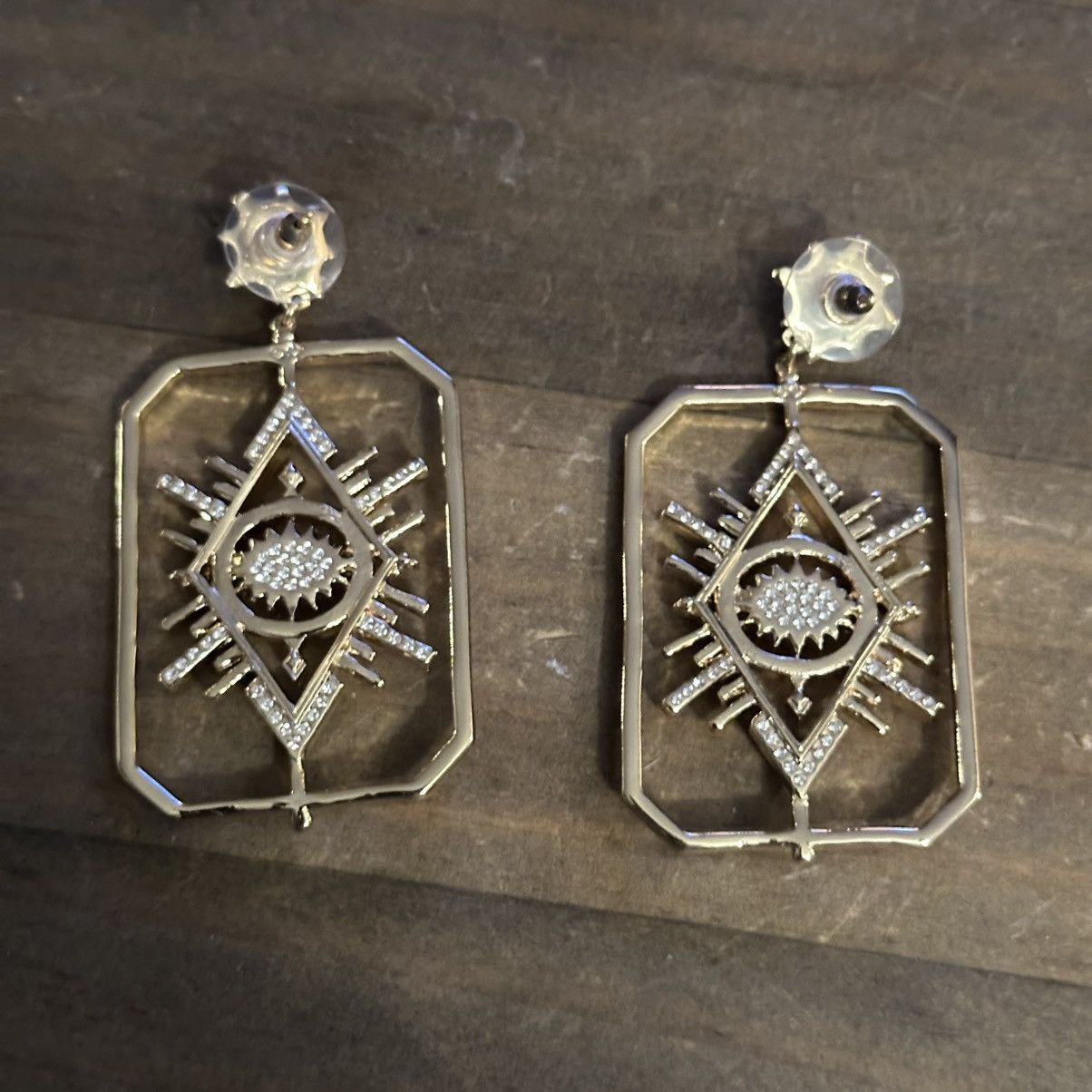 Other Tarot card rhinestone evil eye dangle earrings Size ONE SIZE - 4 Thumbnail