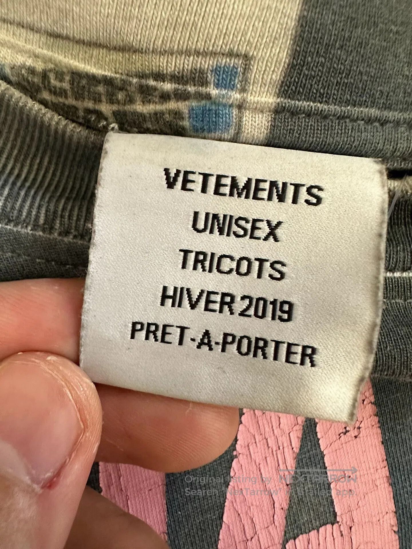 Vetements 3D Printed Long Sleeve T.