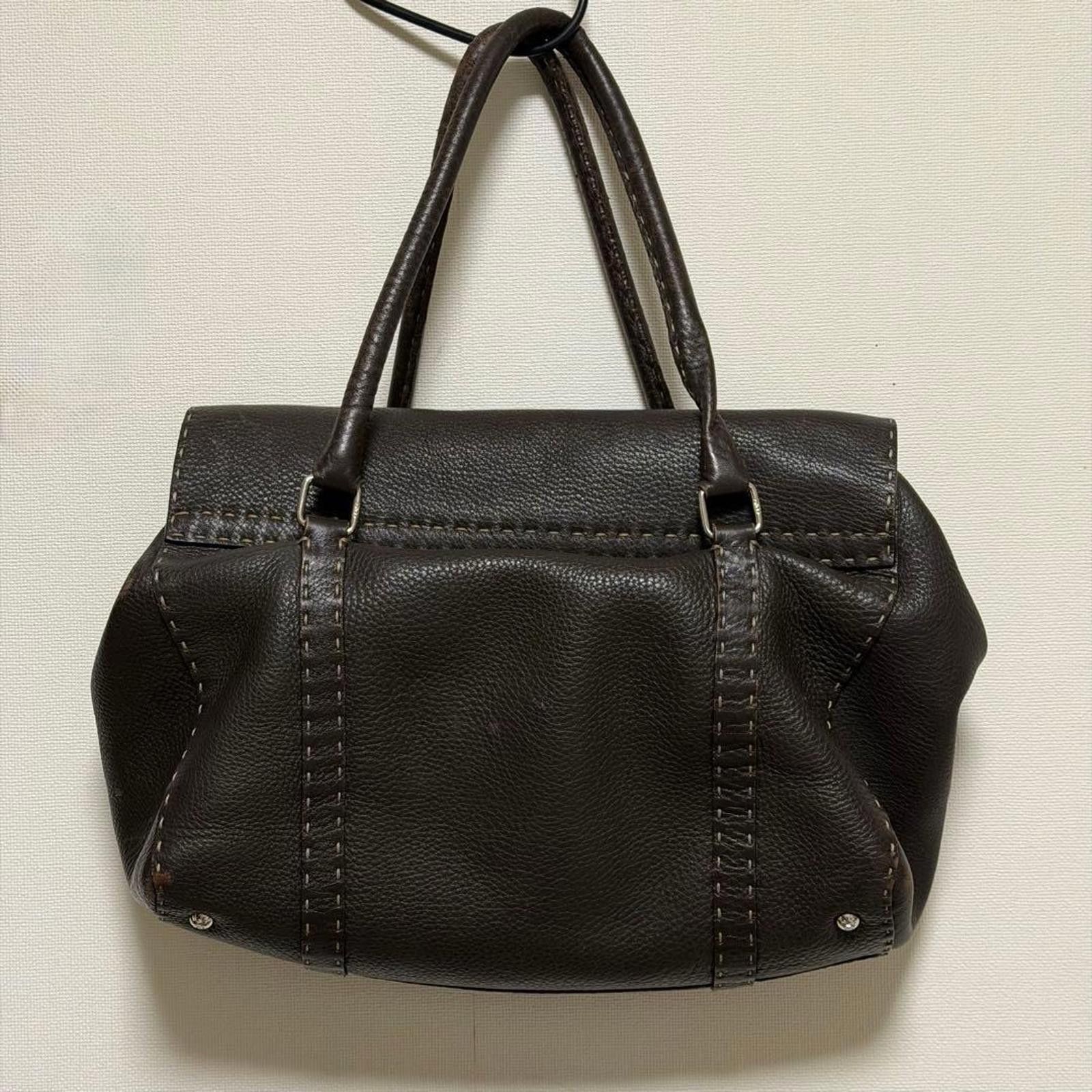 Fendi Fendi - Selleria Black Leather Shoulder Bag Size ONE SIZE - 3 Thumbnail