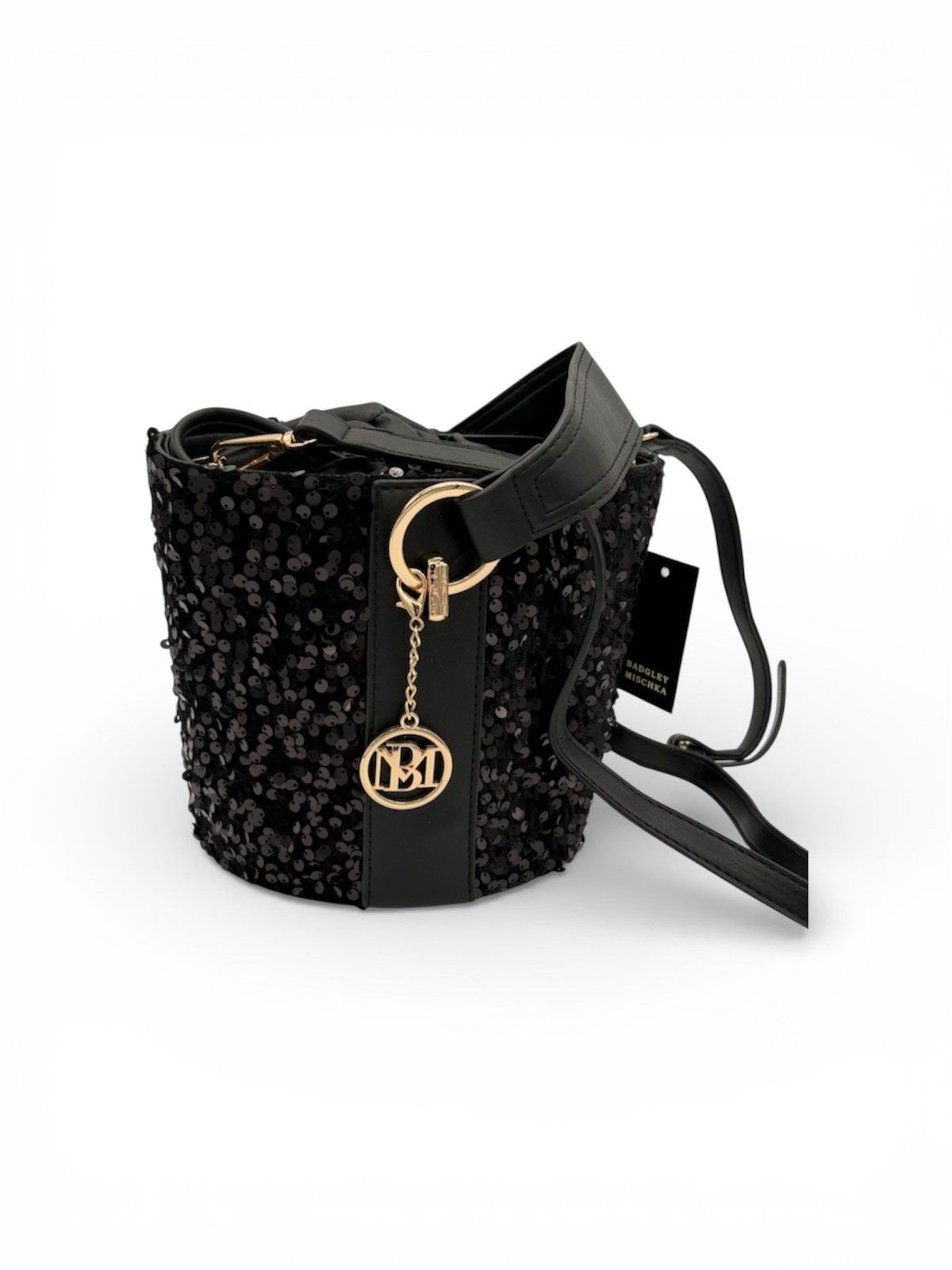 Badgley Mischka Badgley Mischka Black sequins bucket bag Size ONE SIZE - 1 Thumbnail