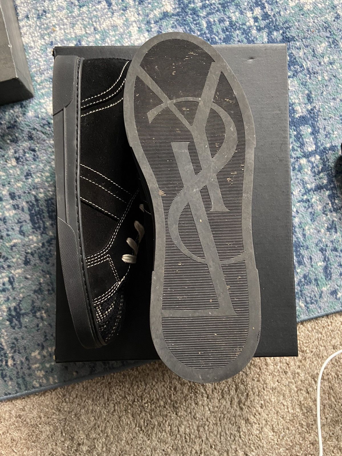 Yves Saint Laurent Joe mid top sneaker Size US 9.5 / EU 42-43 - 4 Thumbnail