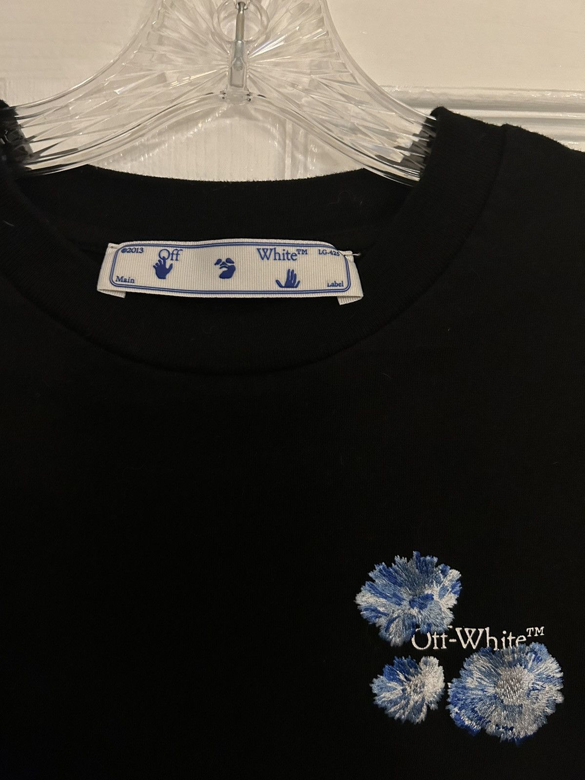 Off-White OFF-WHITE Embroidered Floral Arrow Tee Size M / US 6-8 / IT 42-44 - 2 Thumbnail
