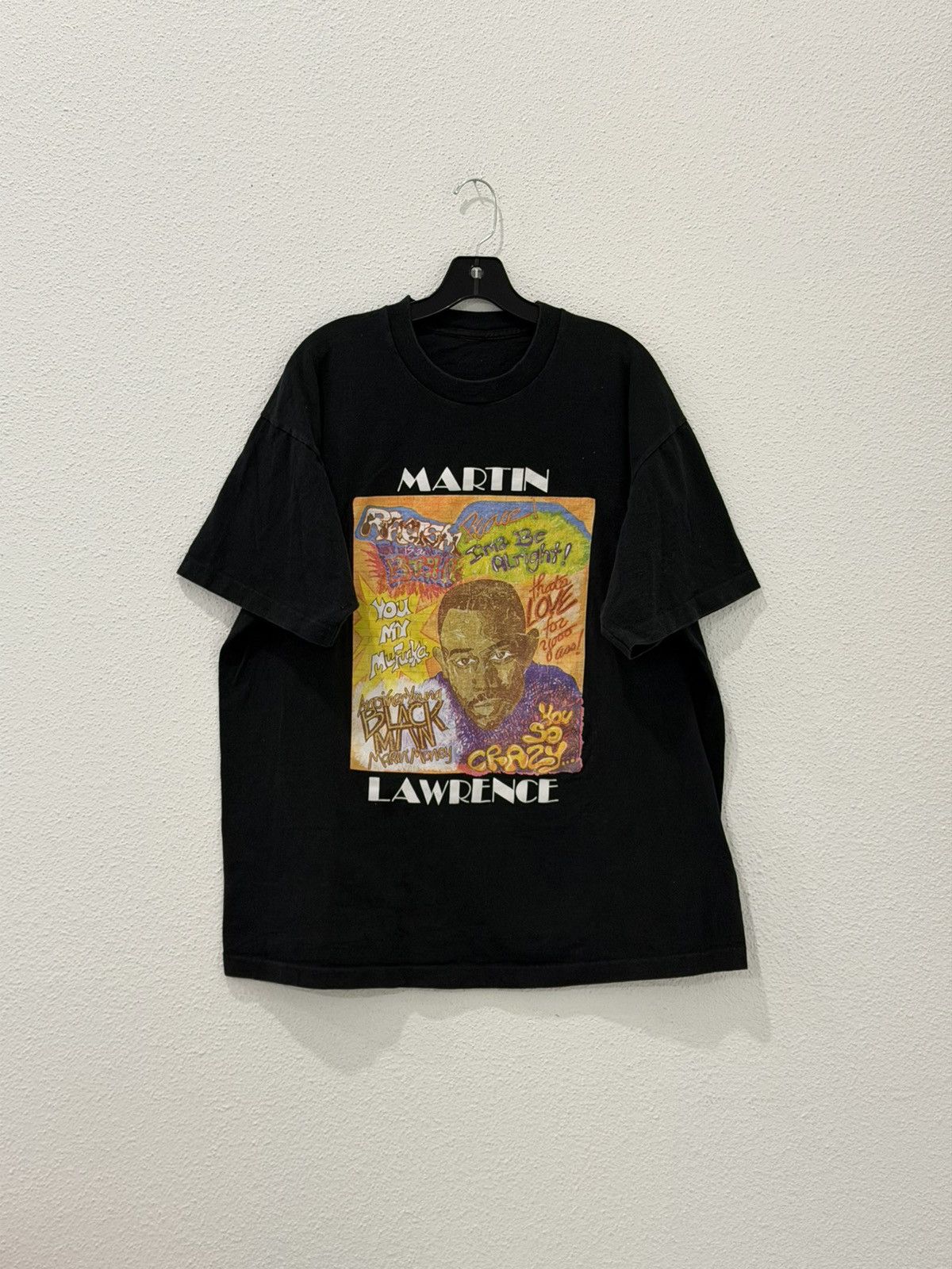 Rap Tees Vintage 90s Martin Lawrence Tee XL HBO Sitcom Promo Rap Tee Size US XL / EU 56 / 4 - 1 Thumbnail