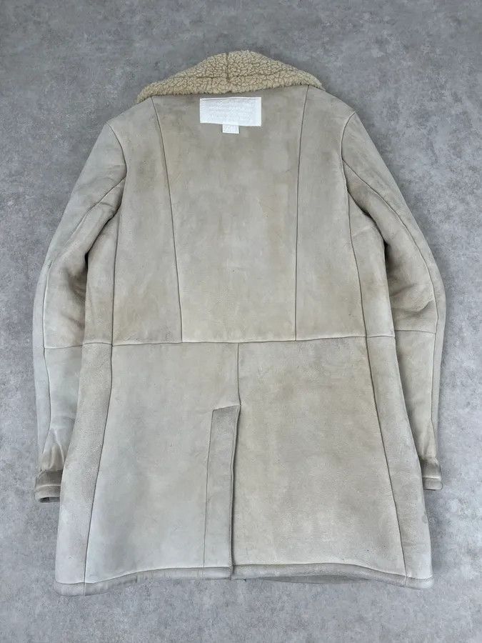Maison Margiela 2012 Maison Margiela H&M Beige Leather Fur Coat Size US L / EU 52-54 / 3 - 6 Thumbnail