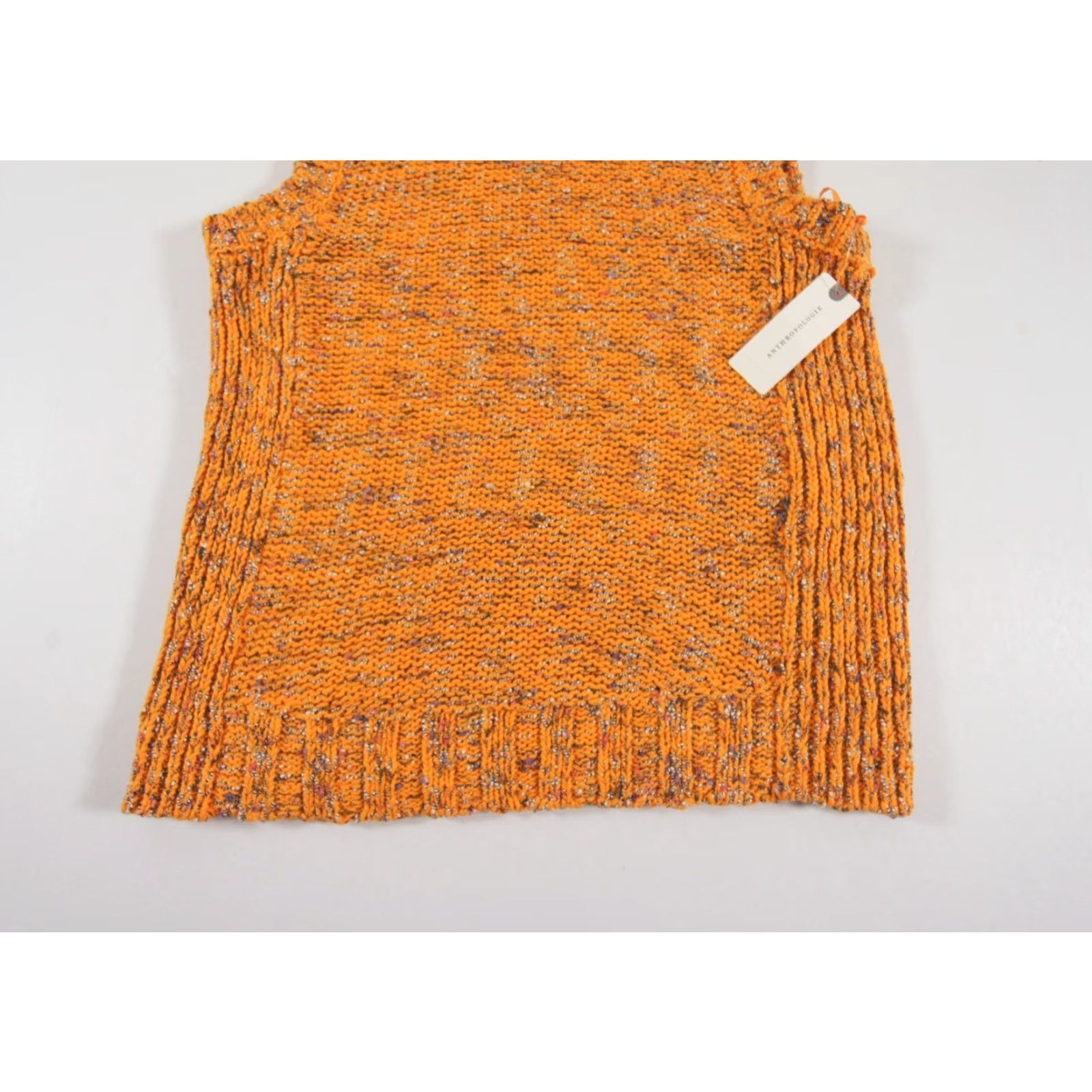 Anthropologie Anthropologie Sweater Women's Medium Orange Knit Sleeveless Tank New Size M / US 6-8 / IT 42-44 - 3 Thumbnail