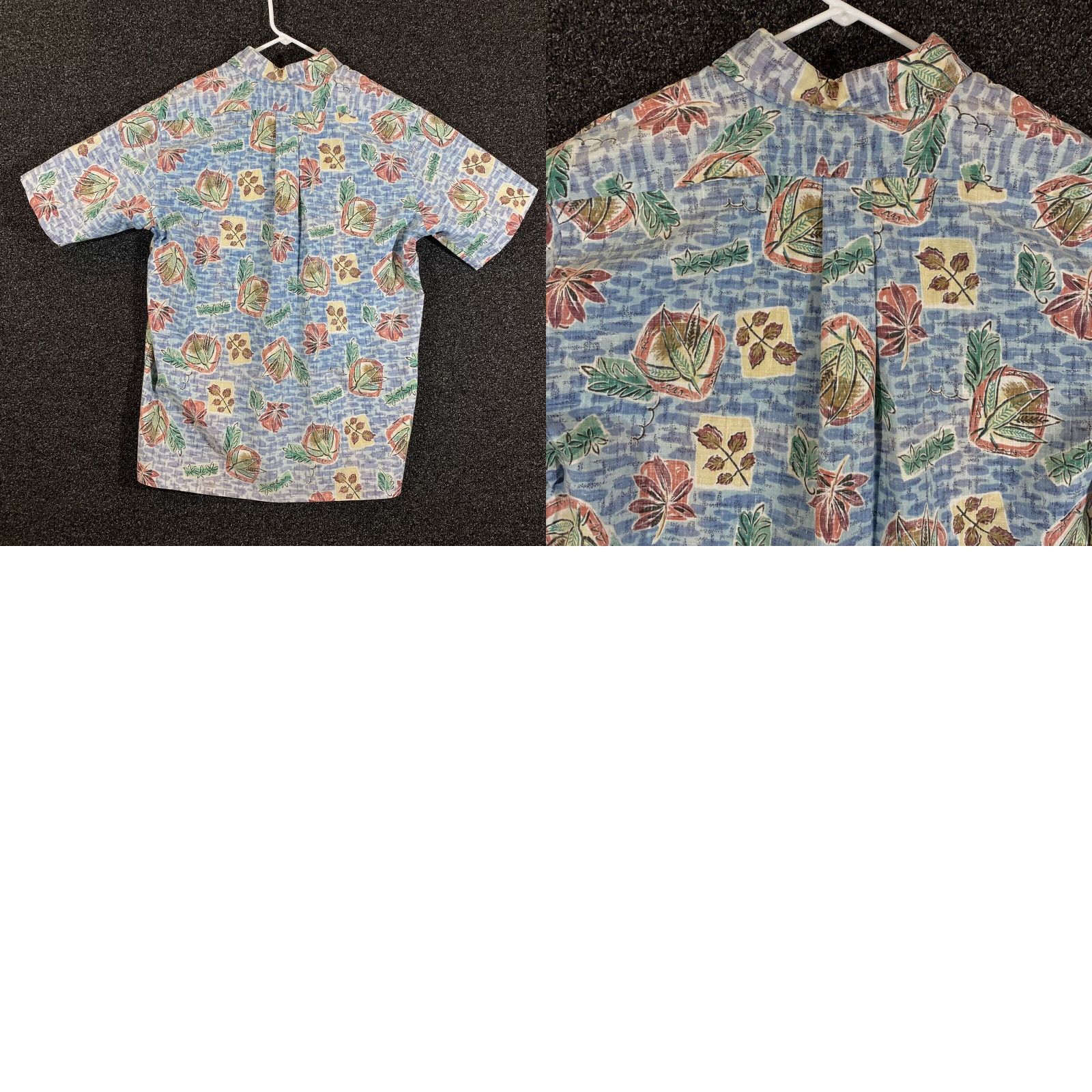 Reyn Spooner Reyn Spooner Mens XL Button-Down Hawaiian Shirt Blue Short Sleeve Floral Size US XL / EU 56 / 4 - 8 Thumbnail