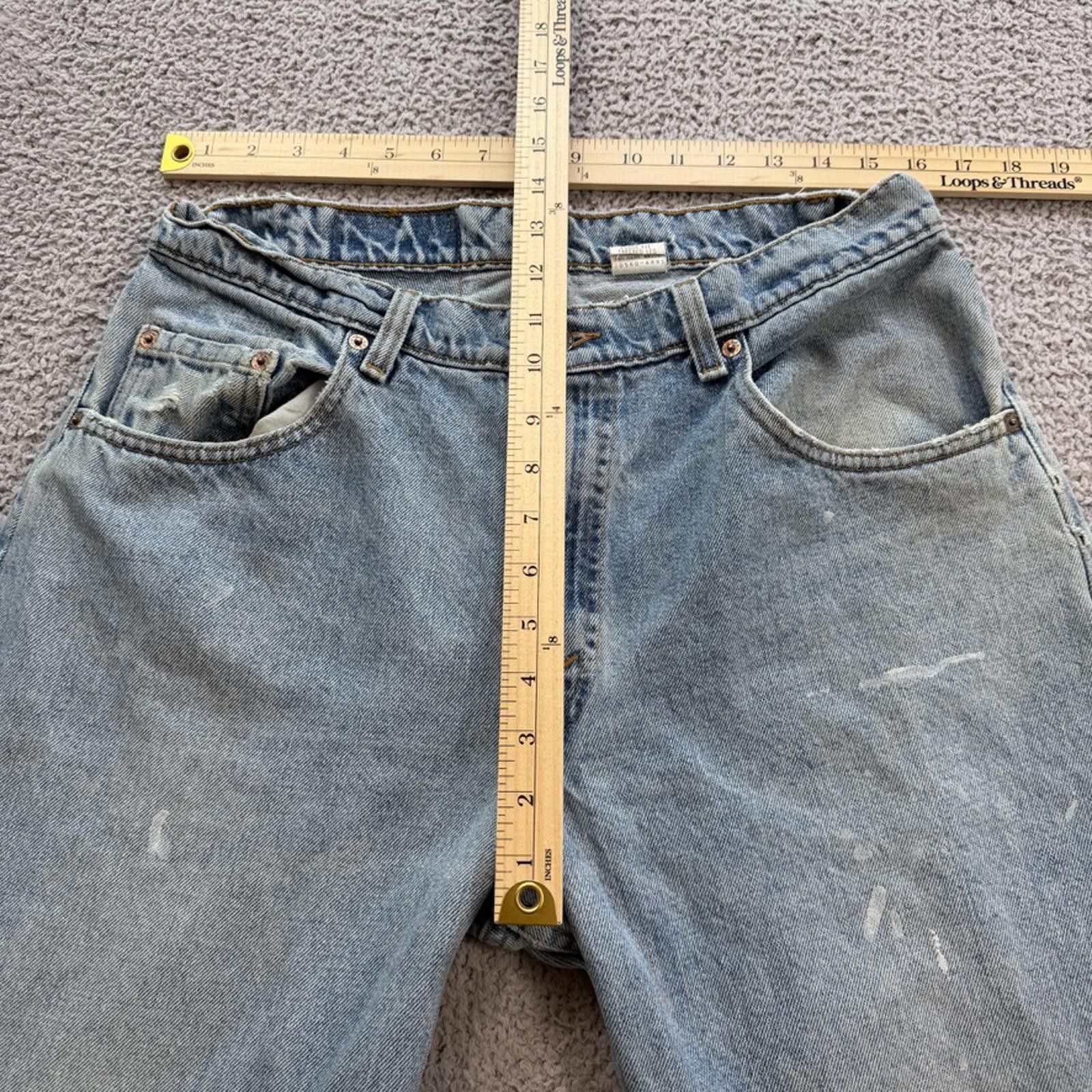Levi's Vintage 90s Levis 560 Jeans 34x32 Loose Fit Tapered Light W Size US 34 / EU 50 - 4 Thumbnail